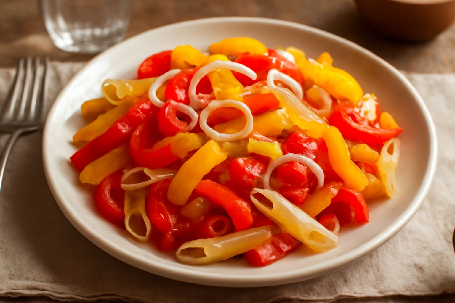 Pasta fredda con peperoni