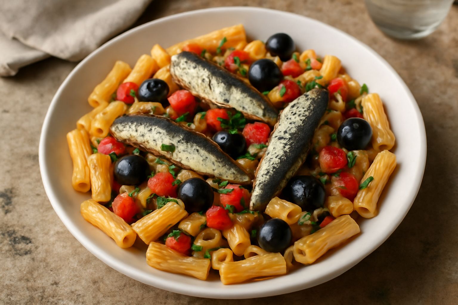 Pasta fredda con sardine