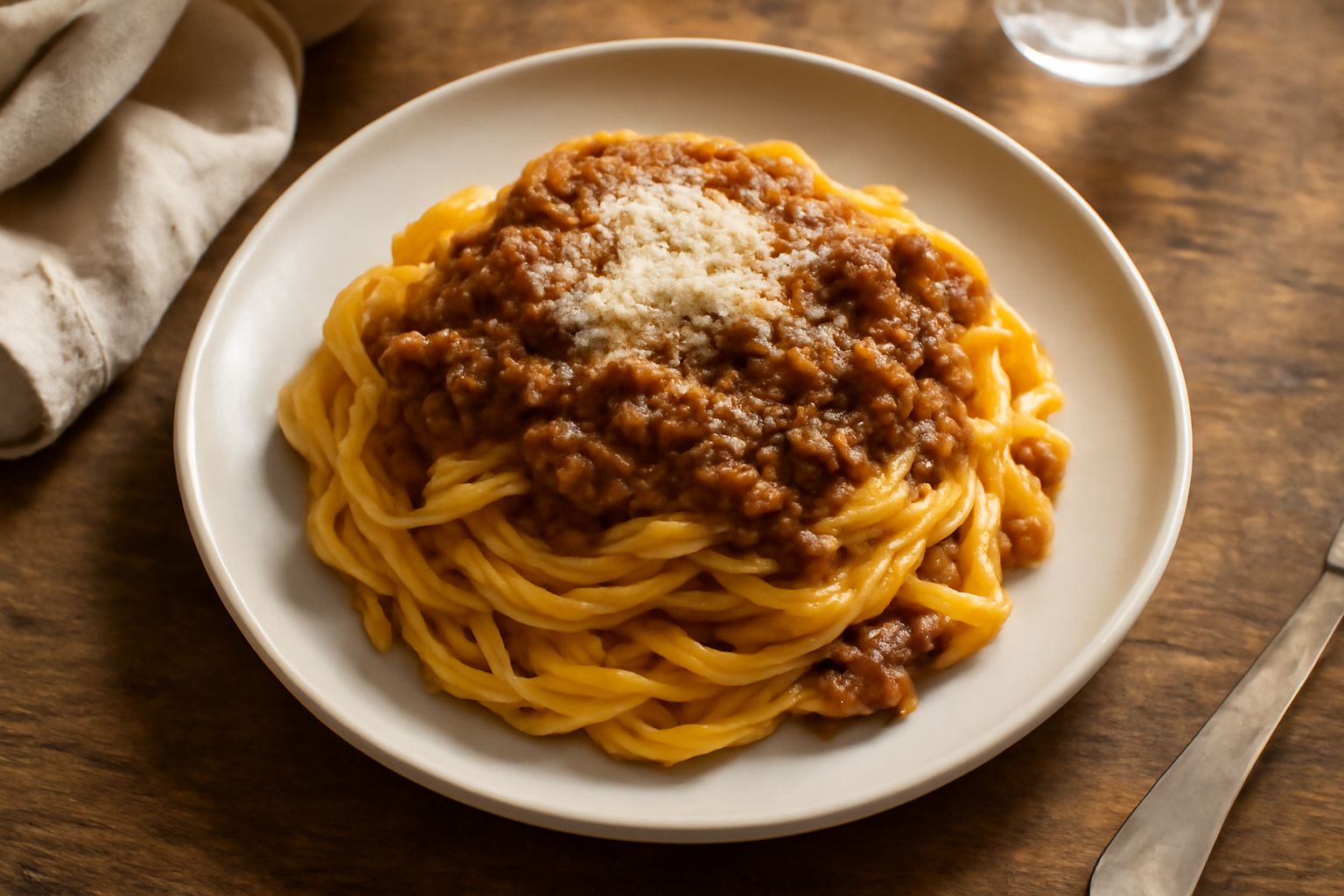 Pasta fresca all'uovo con ragù