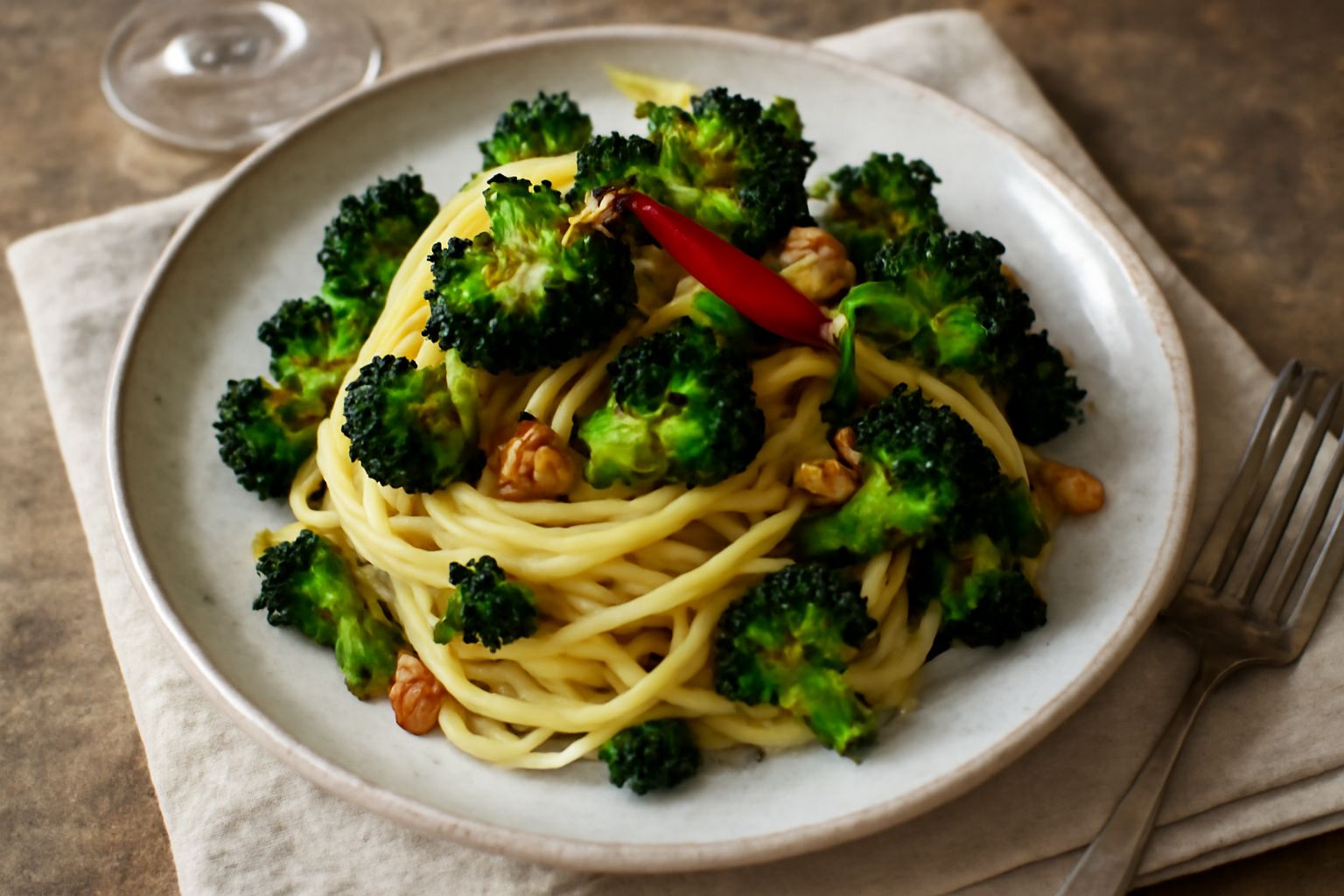 Pasta fresca ca' brocculi arriminati