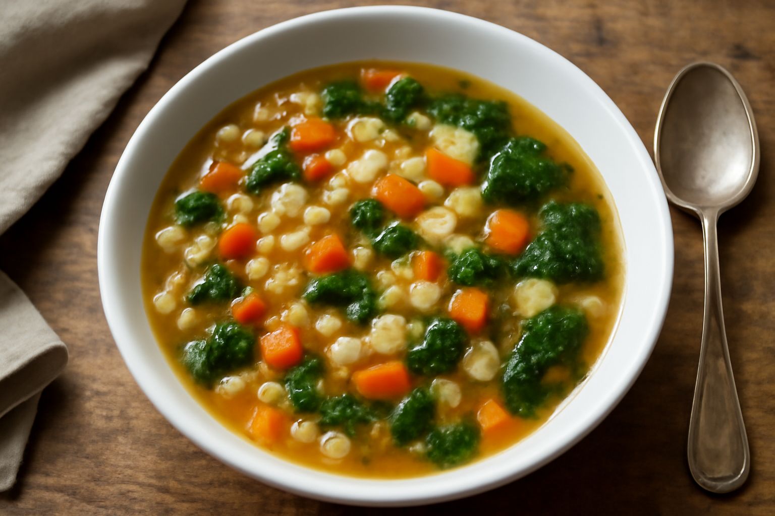 Pasta in brodo con avanzi