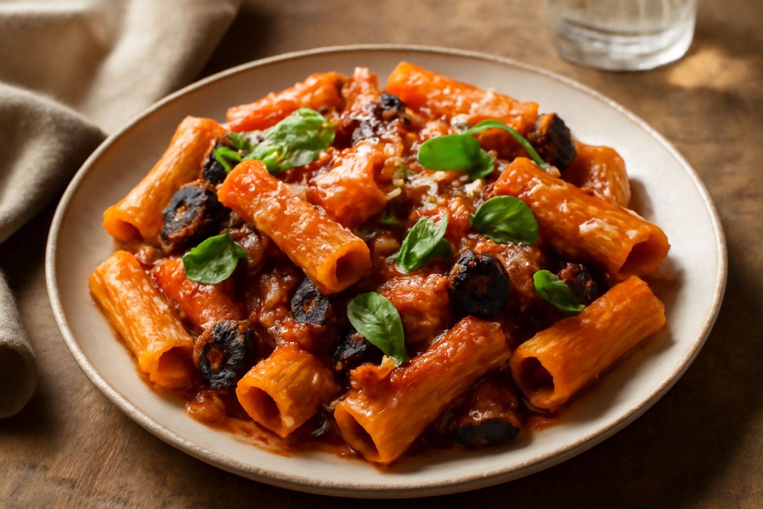 Pasta rigatoni cu' la norma
