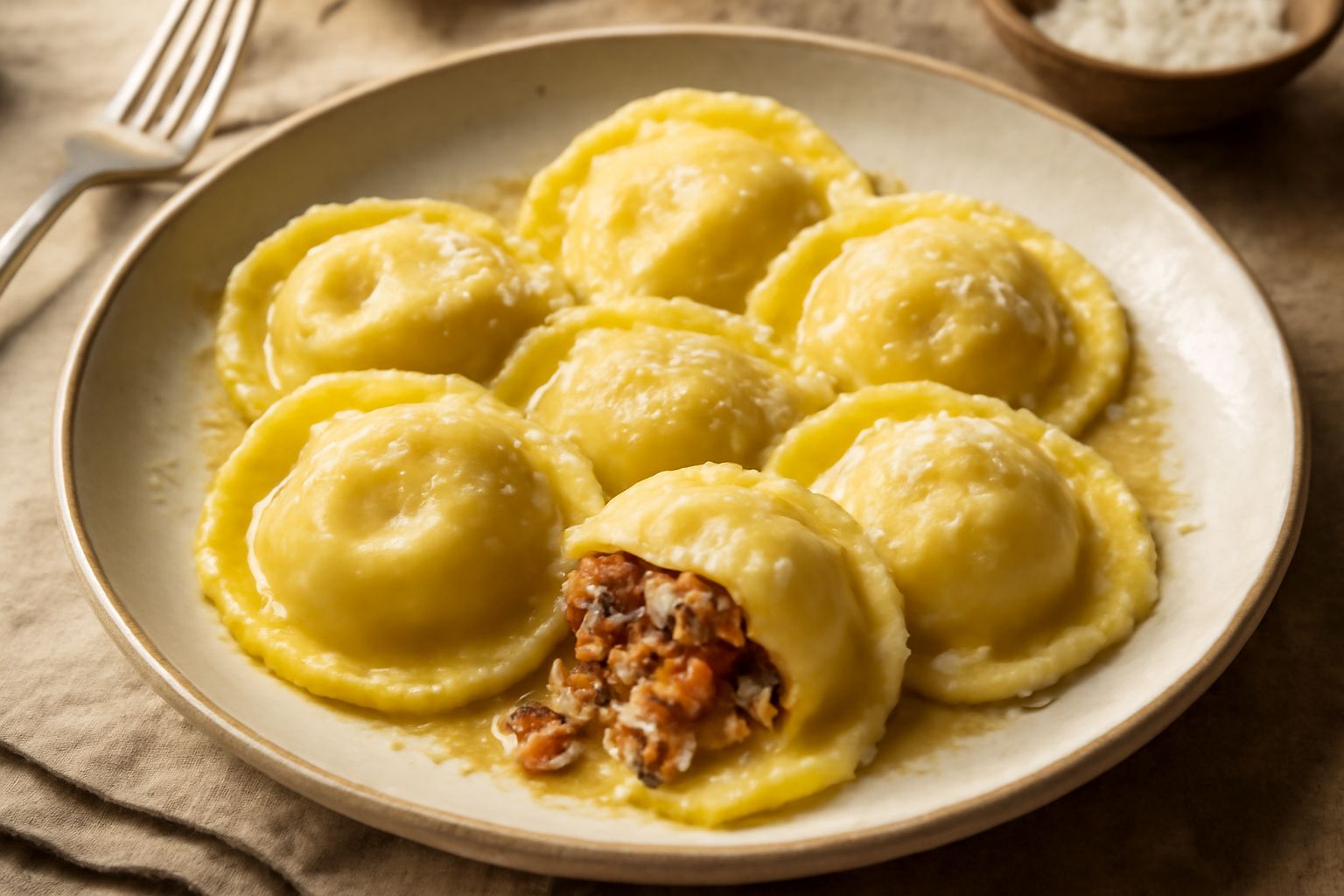 Pasta ripiena di avanzi
