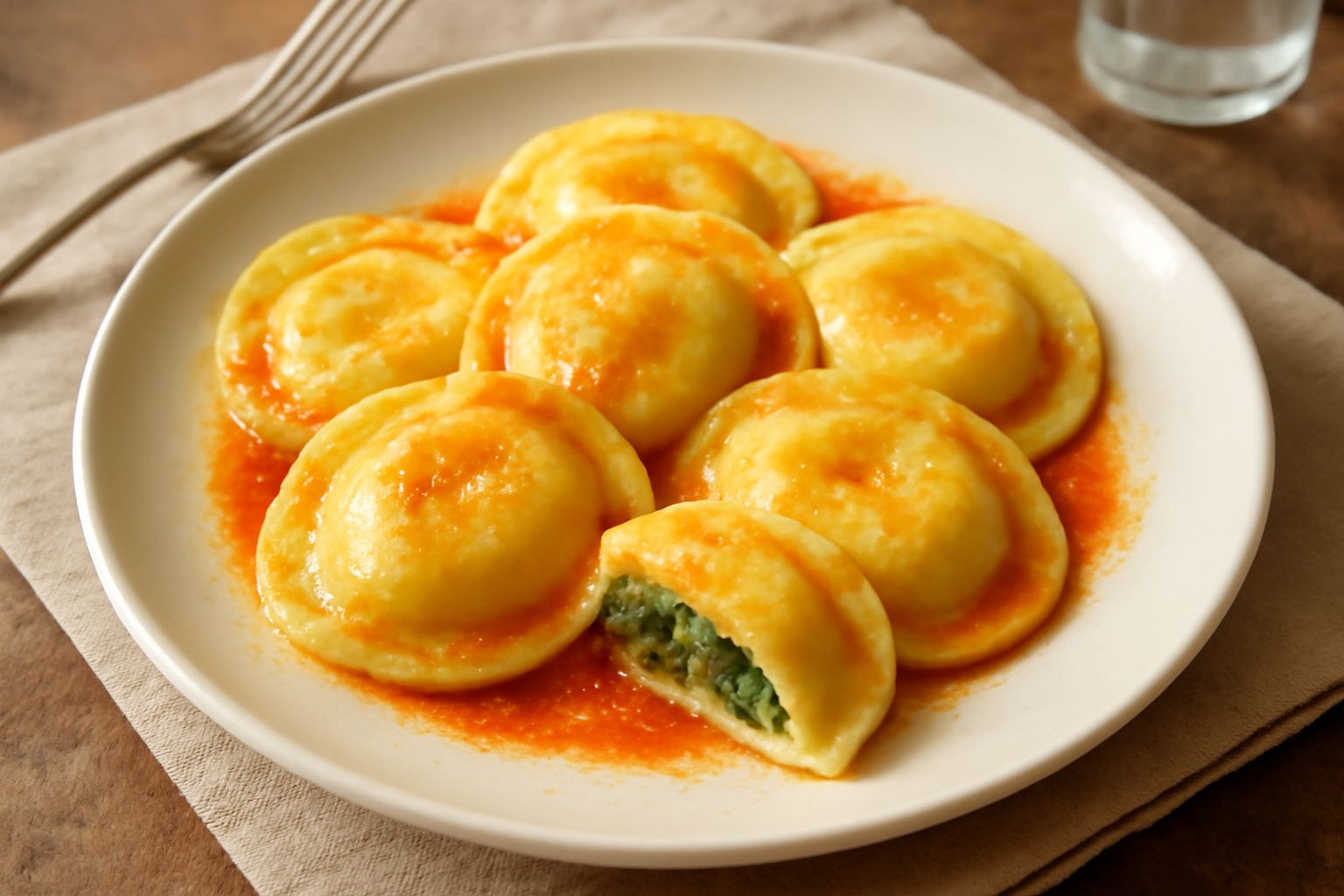 Pasta ripiena di magro