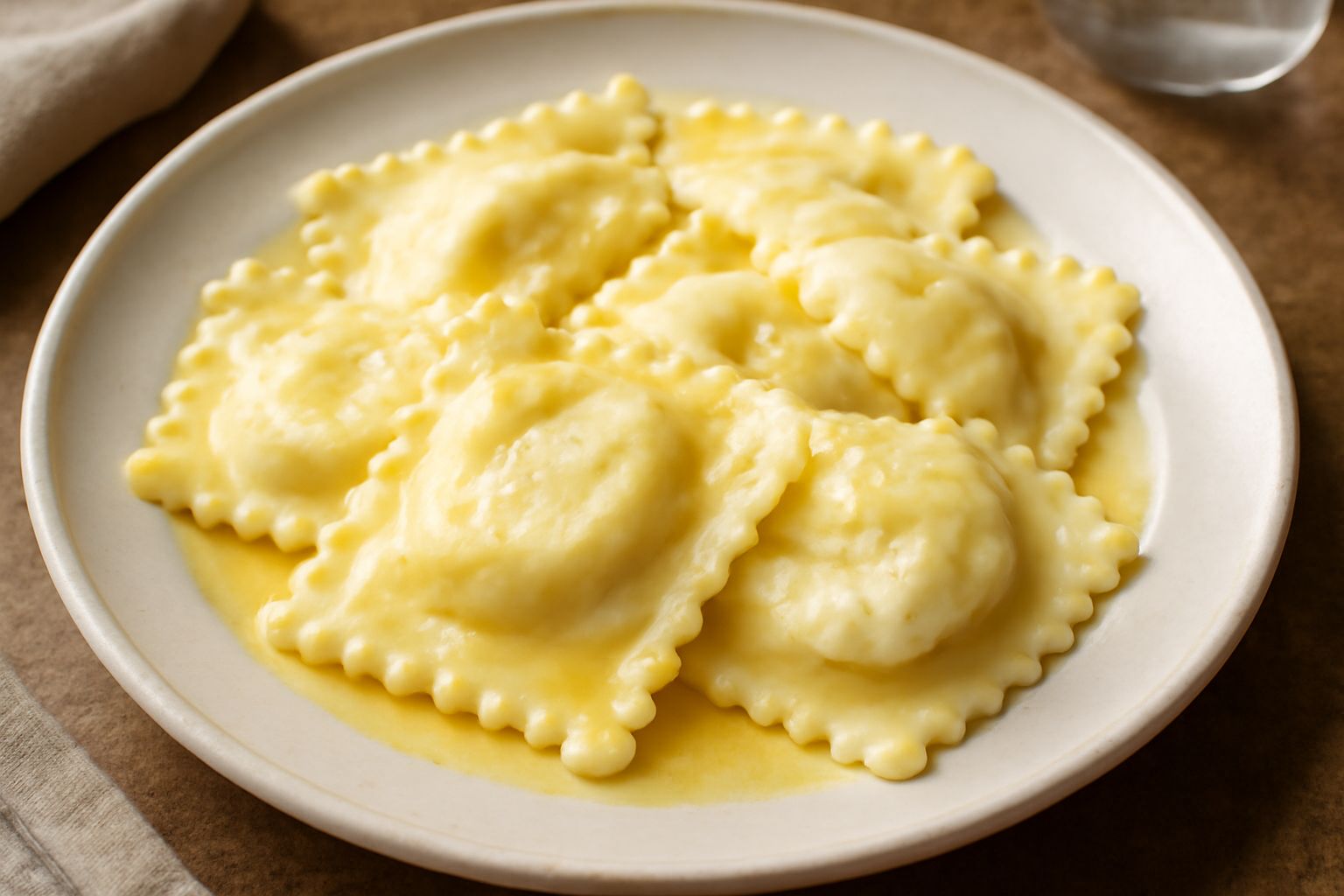 Pasta ripiena di ricotta e uova