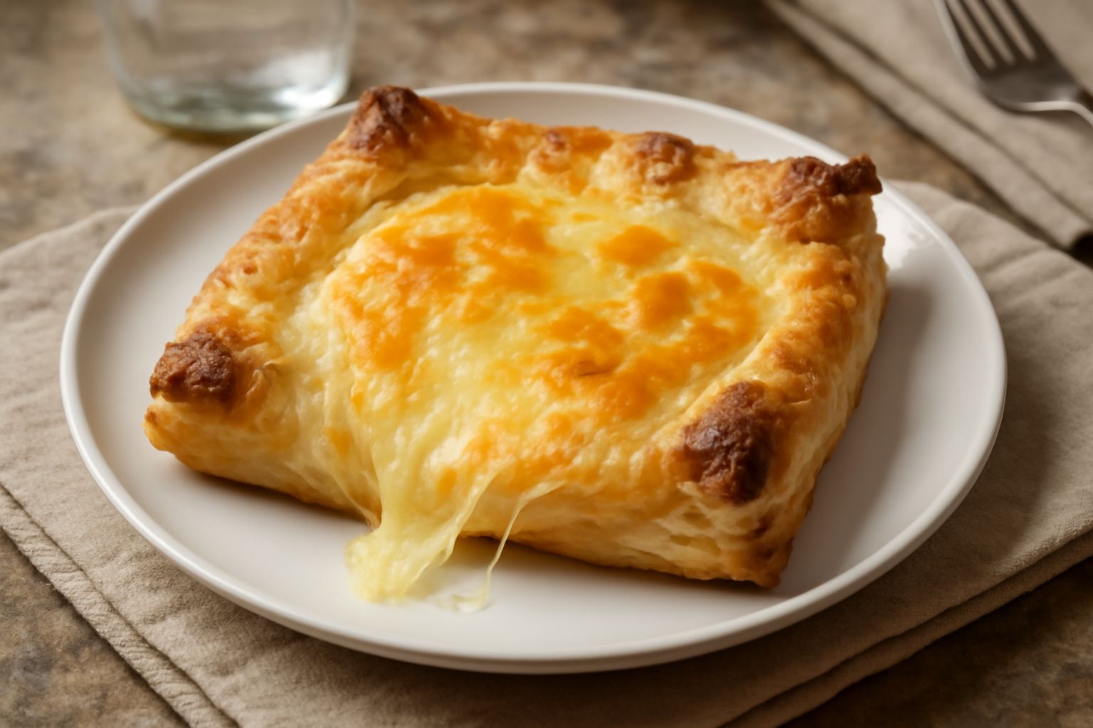 Pasta sfoglia ripiena di formaggio