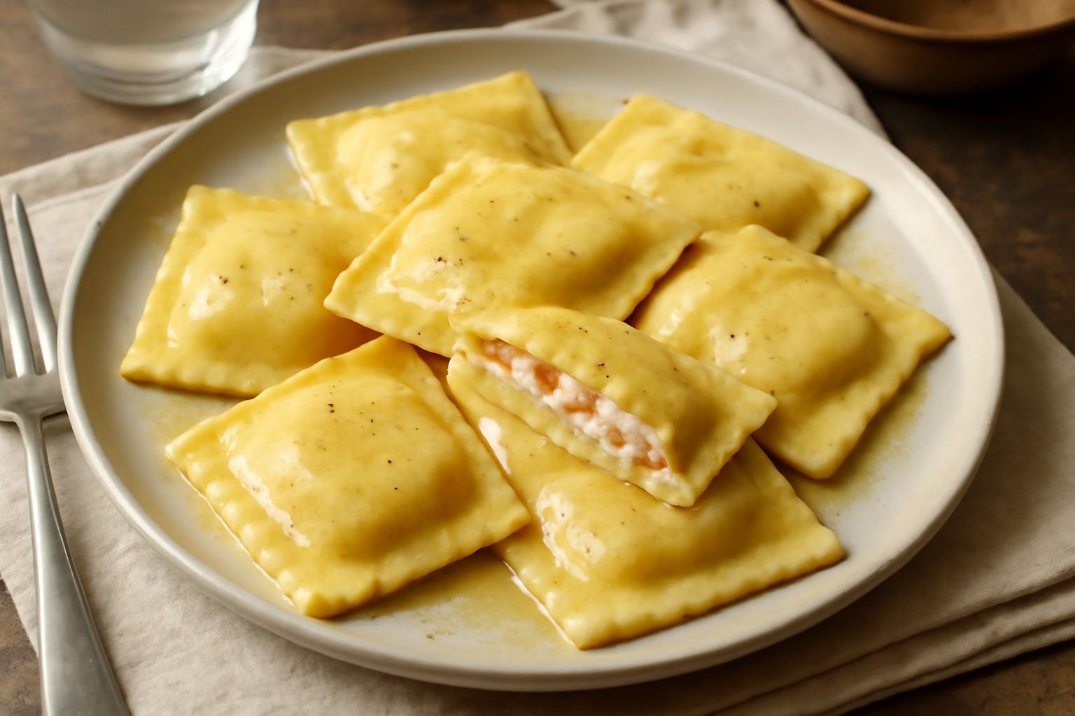 Paste ripiene di ricotta e ciccioli