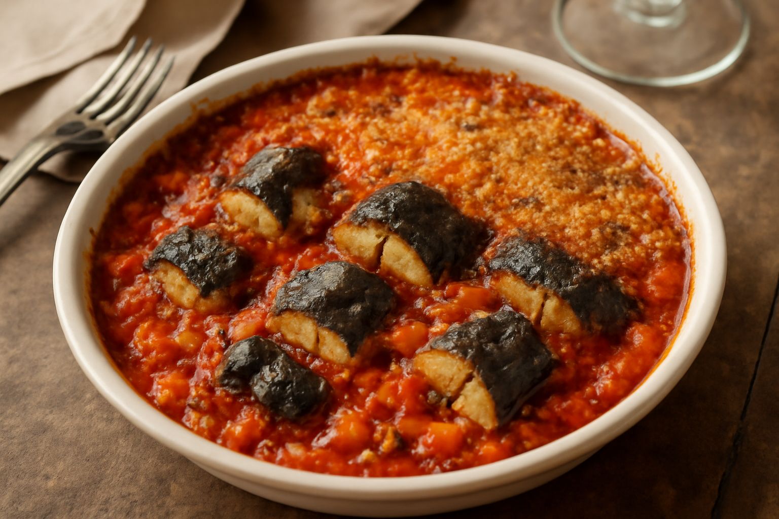 Pasticcio di anguilla