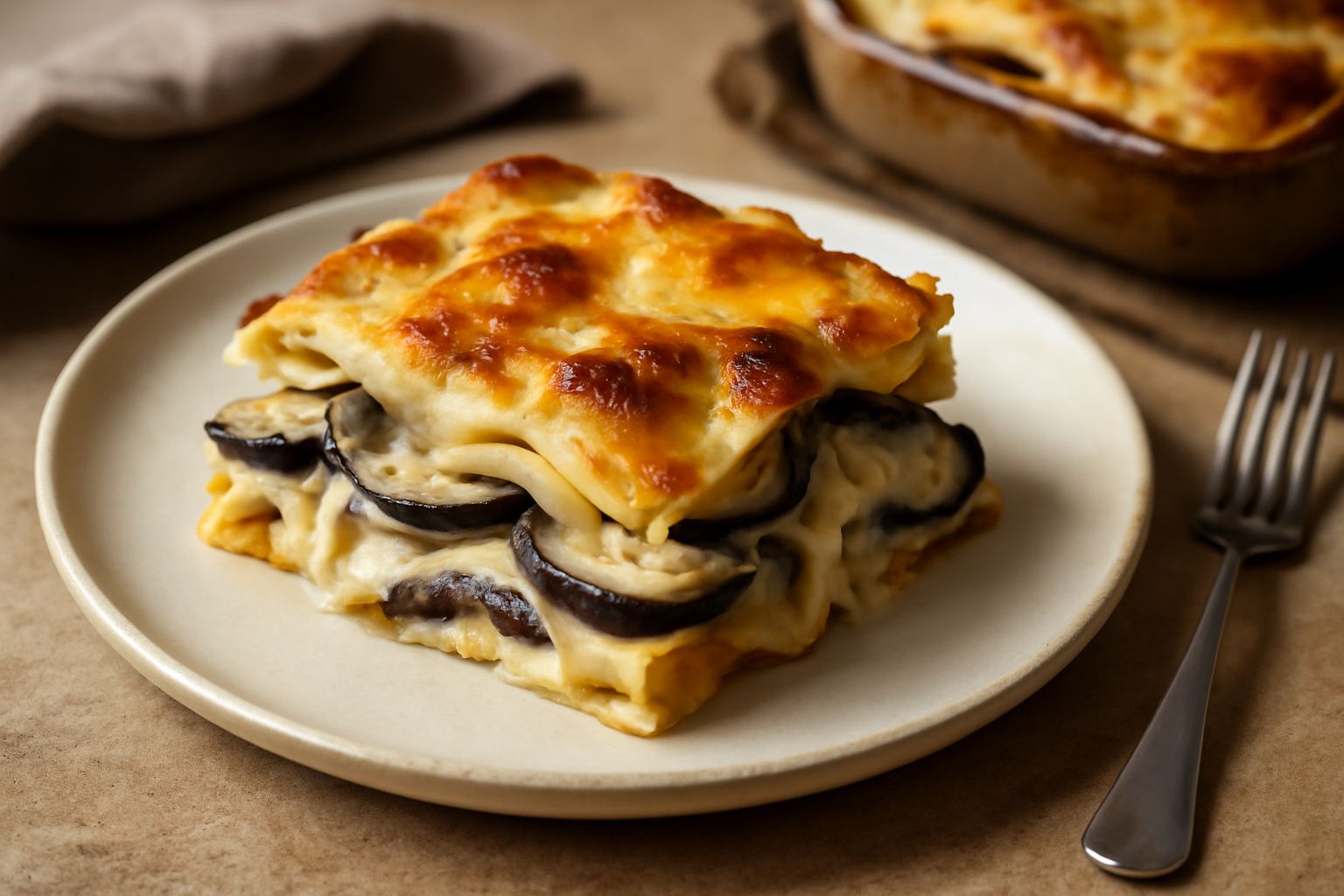 Pasticcio di pasta e melanzane