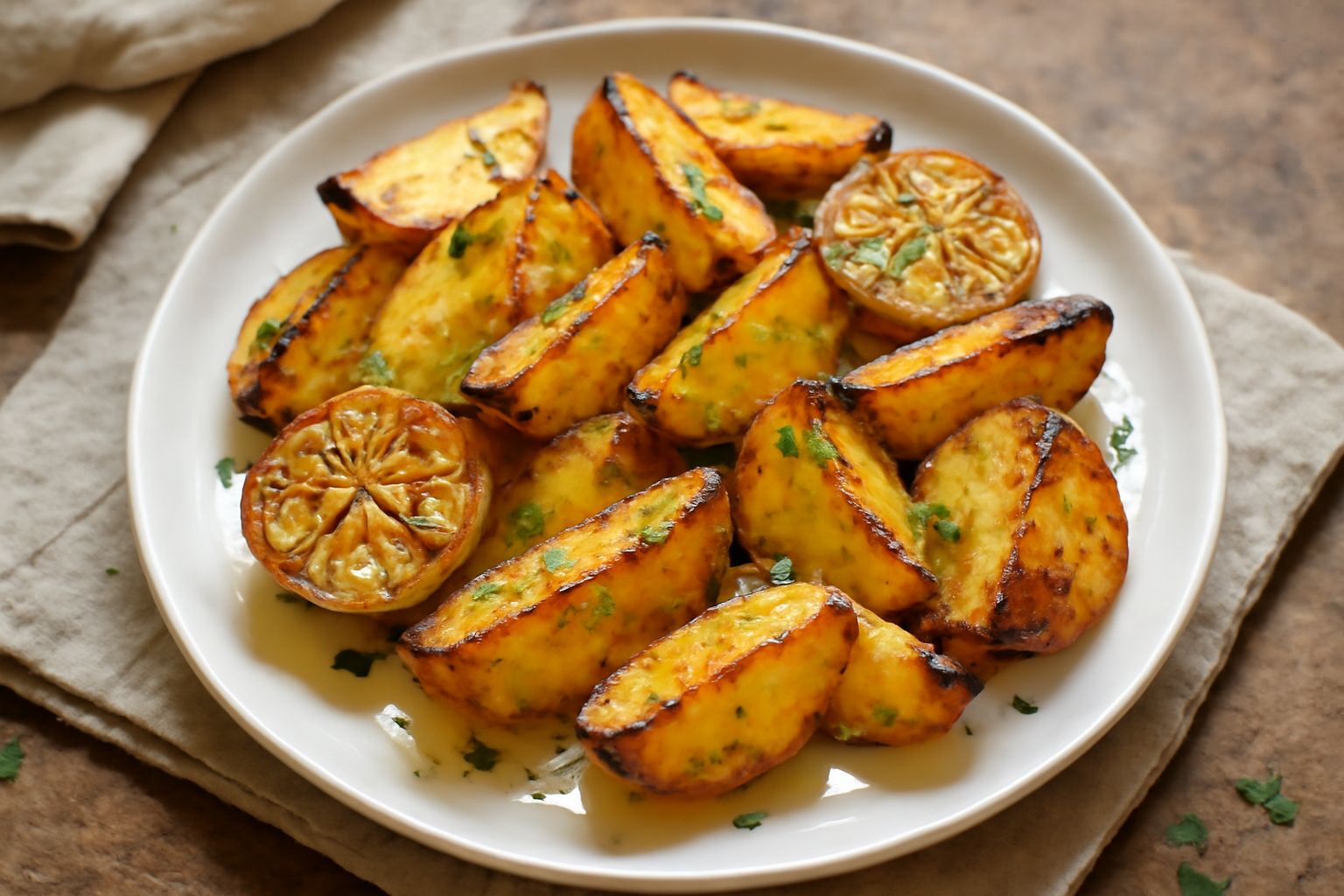 Patate al forno con aglio: croccanti fuori e morbide dentro, nutrono senza appesantire