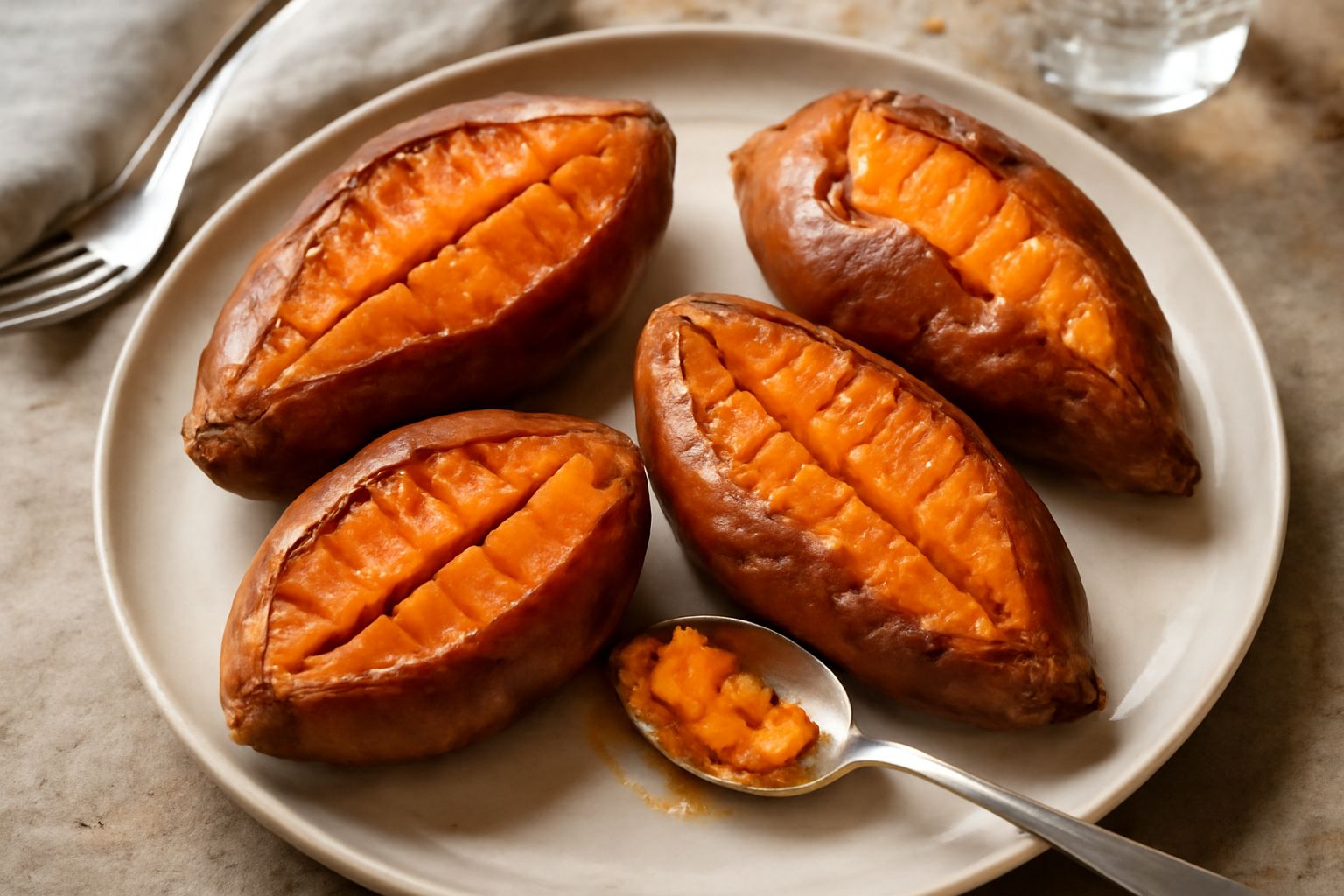 Patate dolci al forno
