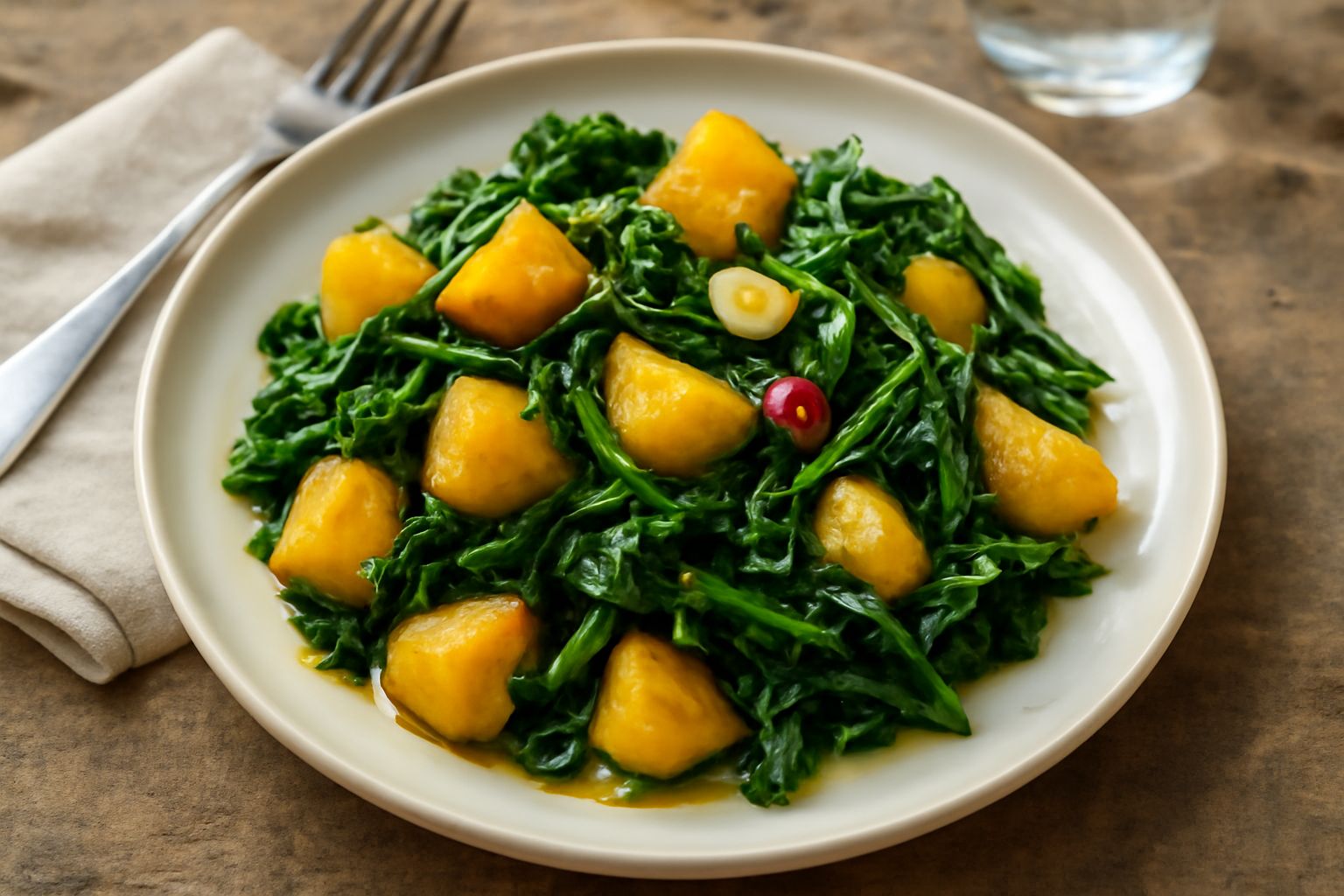 Patate e cicoria