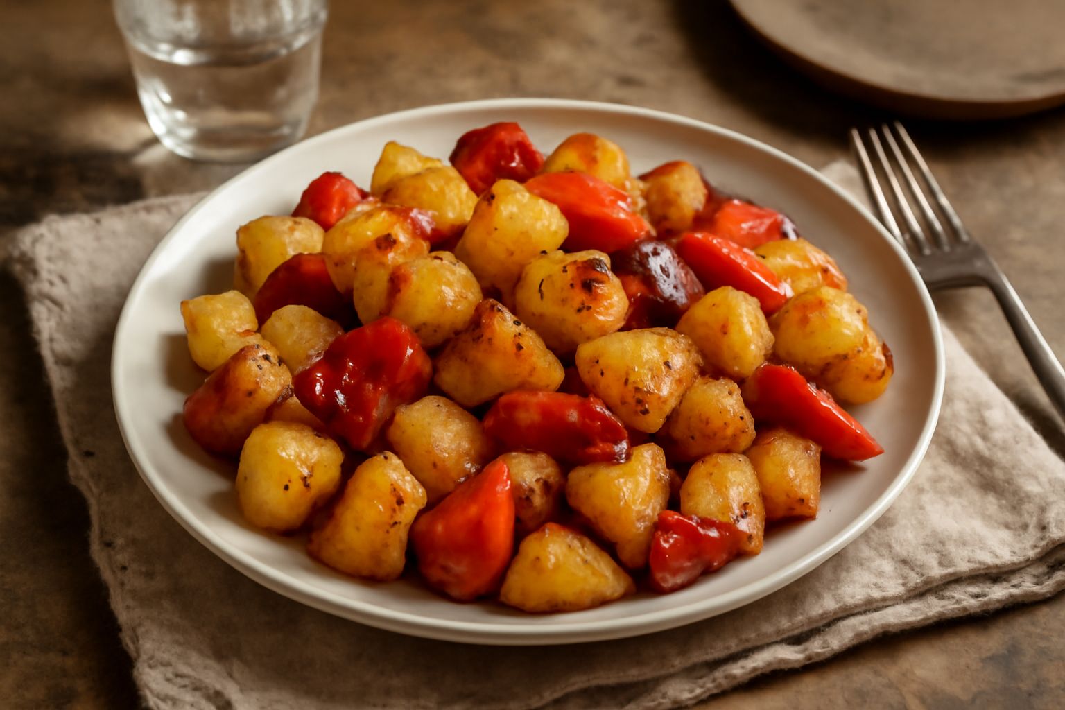 Patate e peperoni