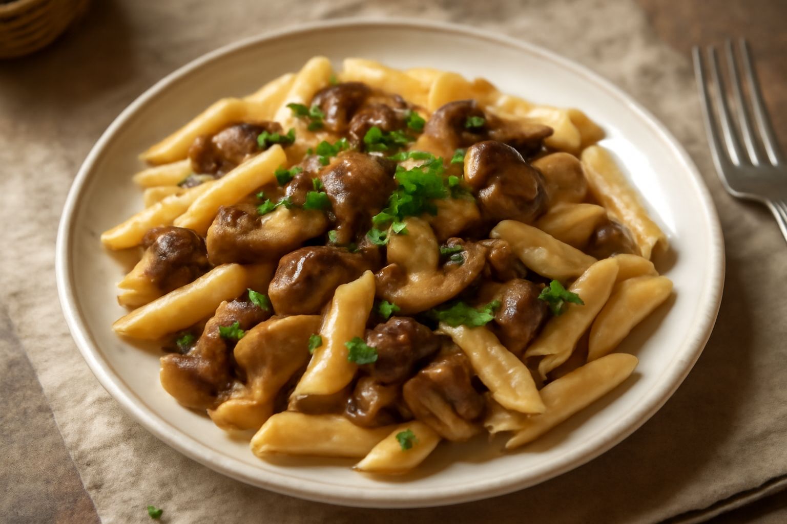 Penne ai funghi porcini