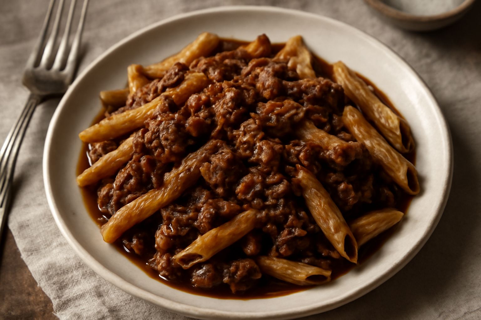 Penne al ragù d'anatra