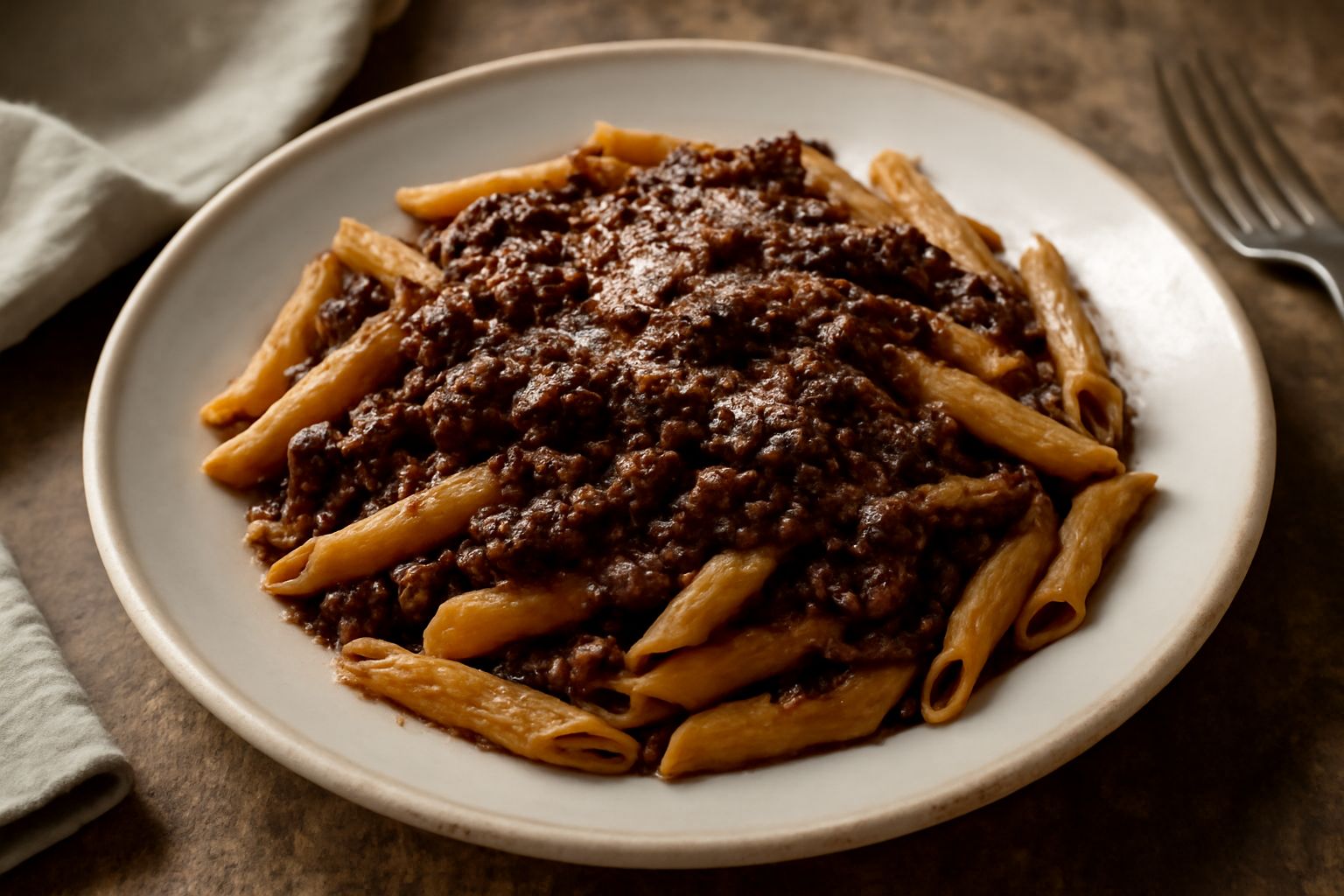 Penne al ragù di lepre