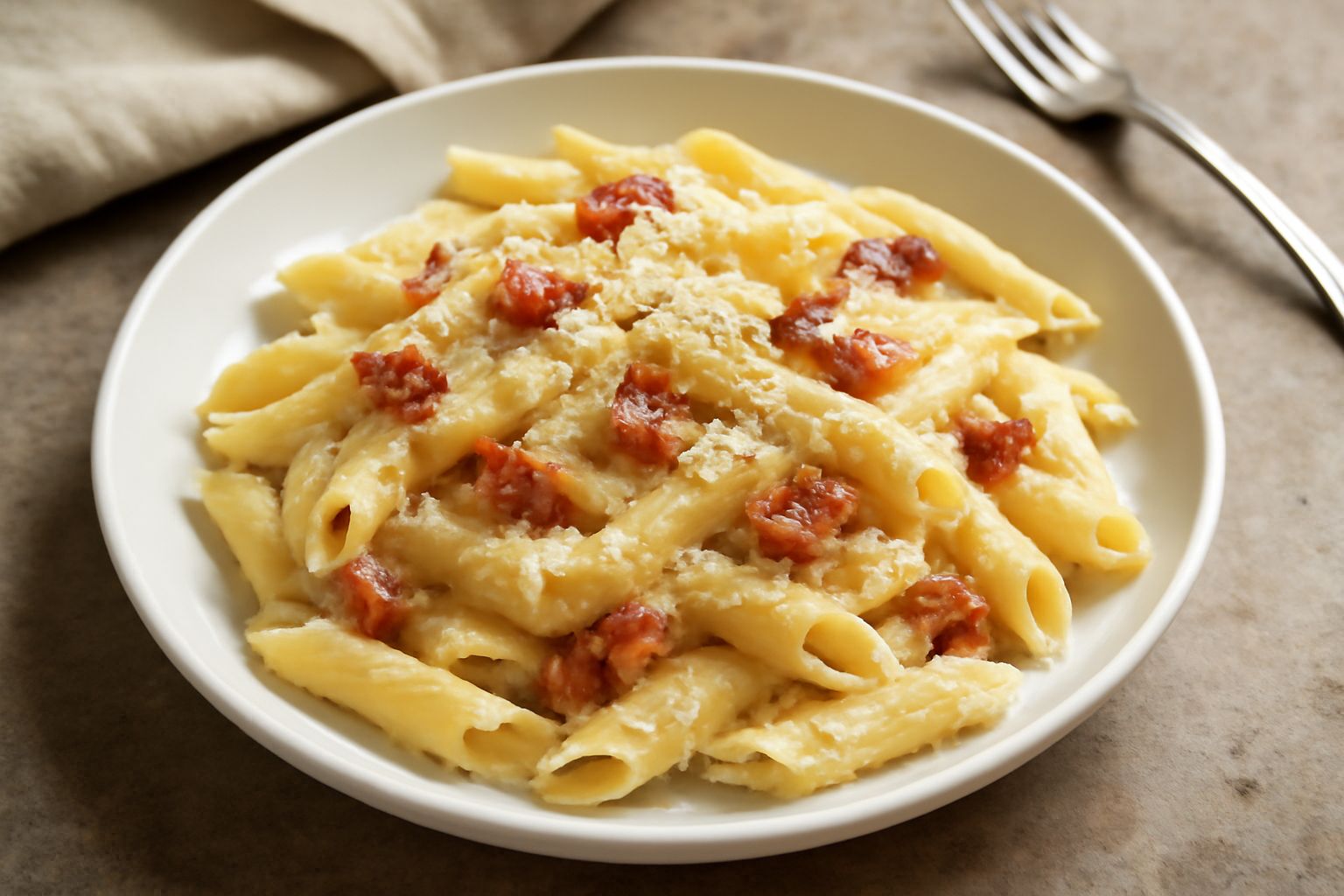Penne alla carbonara