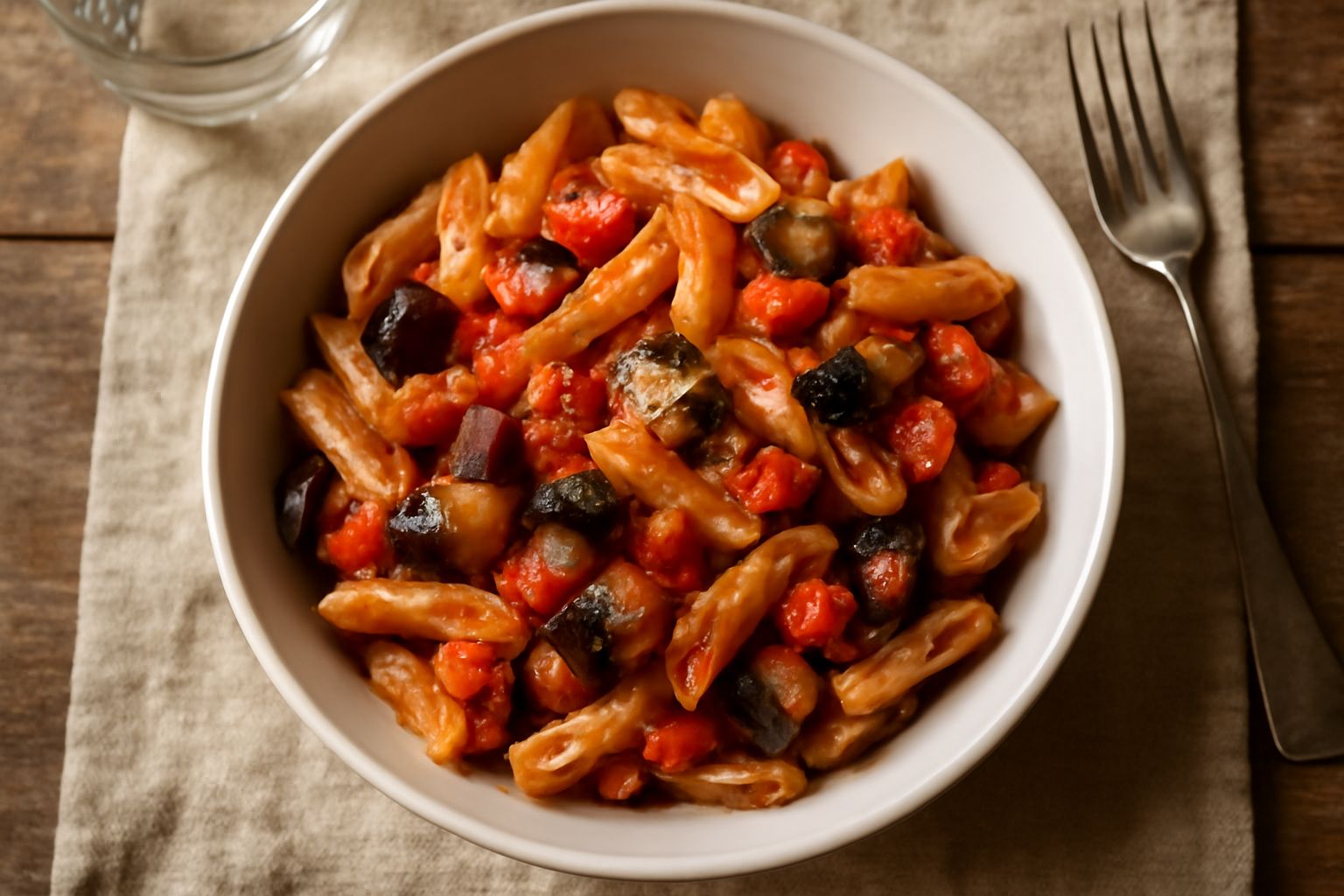 Pennette rigate alle melanzane