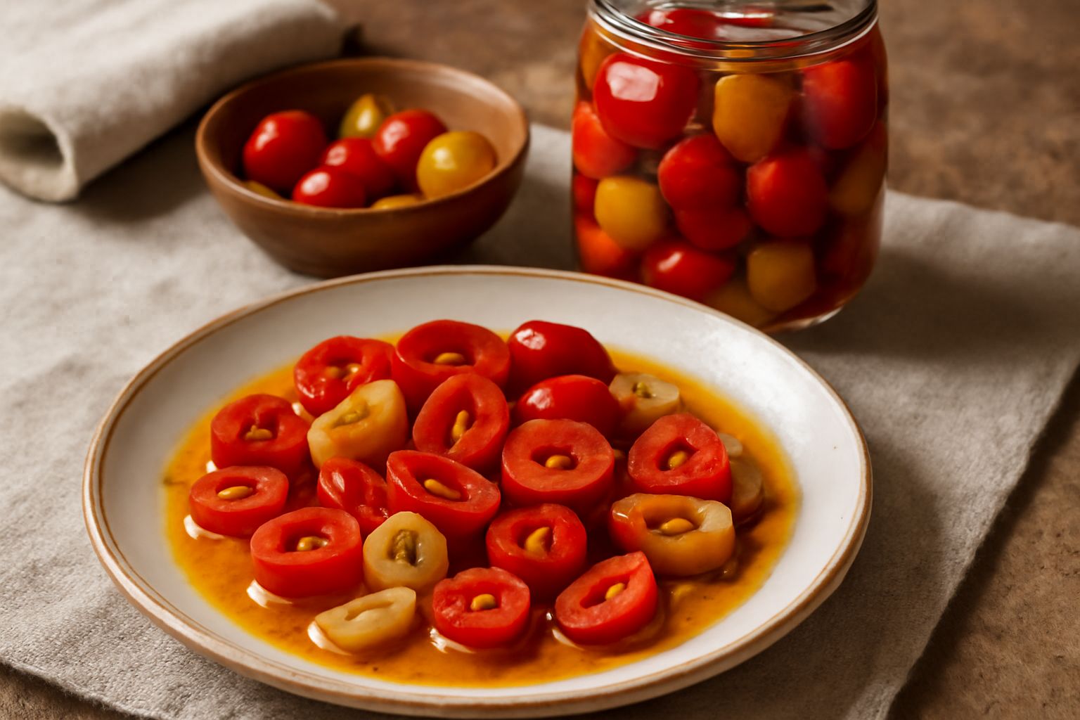 Peperoncini piccanti conservati