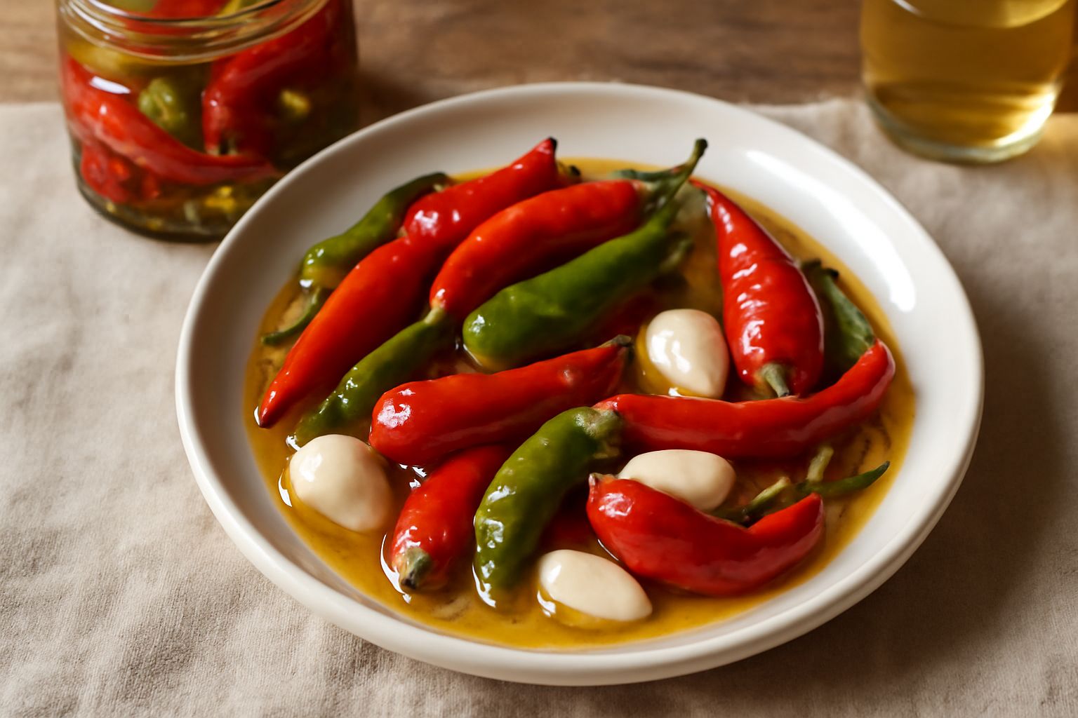 Peperoncini piccanti in conserva