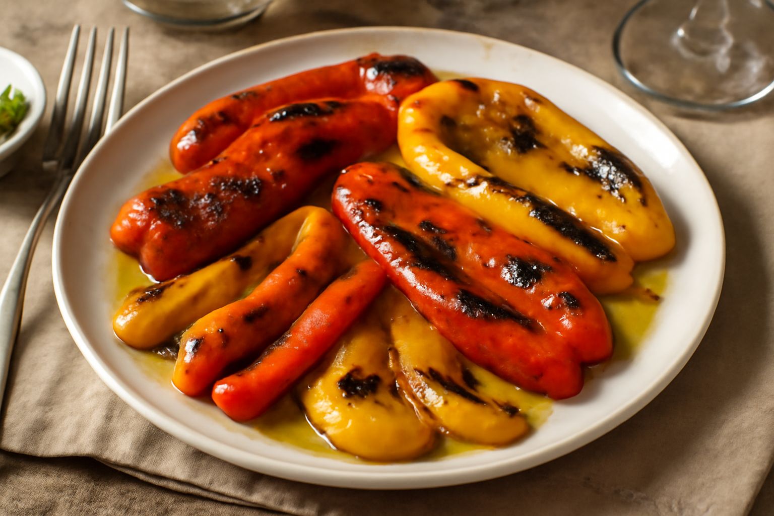 Peperoni alla griglia freddi
