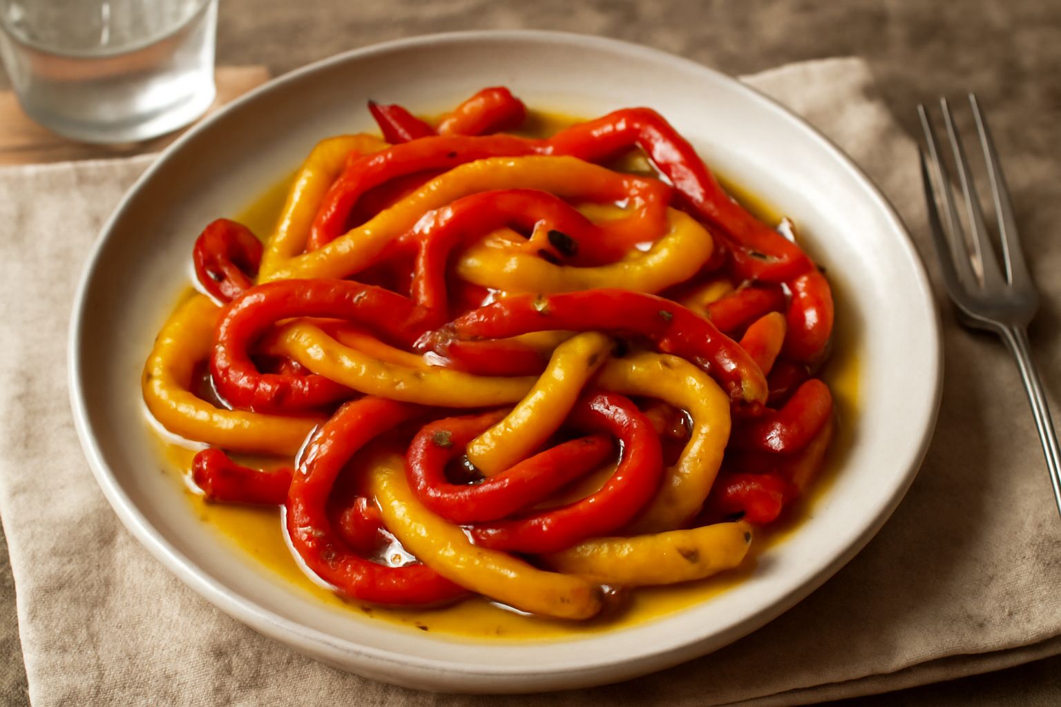 Peperoni arrostiti sottoli