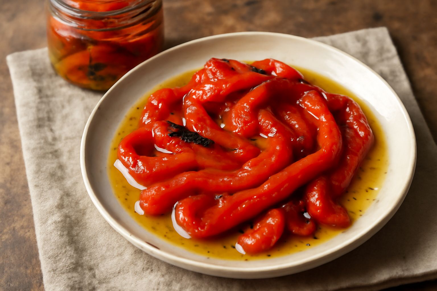 Peperoni arrosto sott'olio
