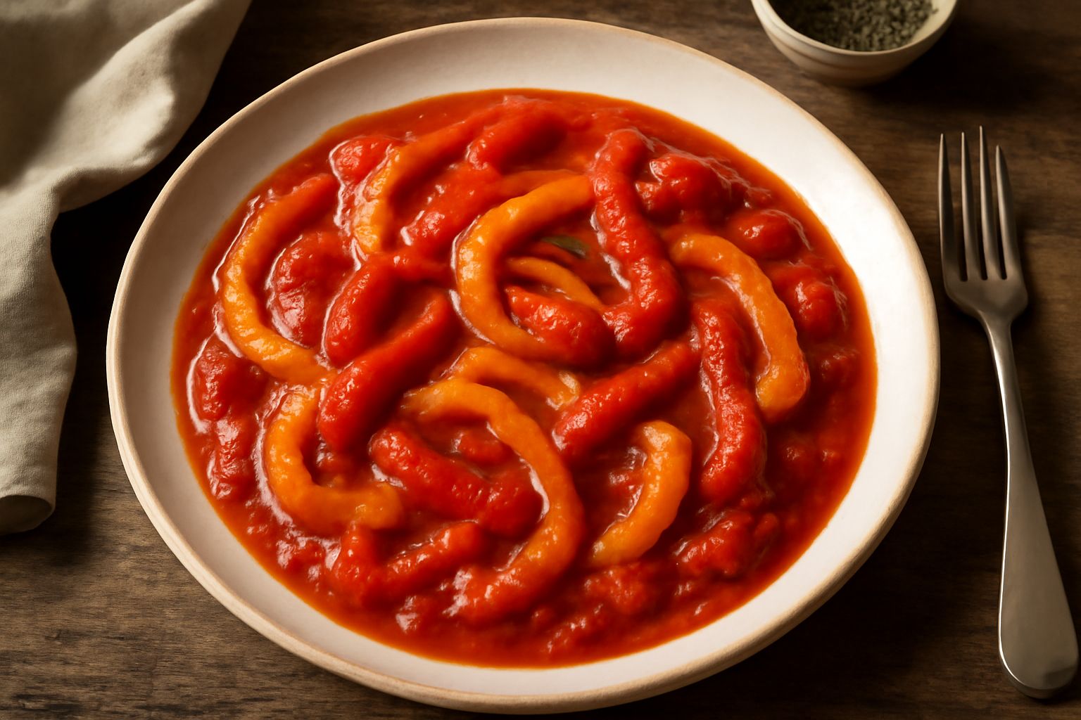 Peperoni in salsa di pomodoro