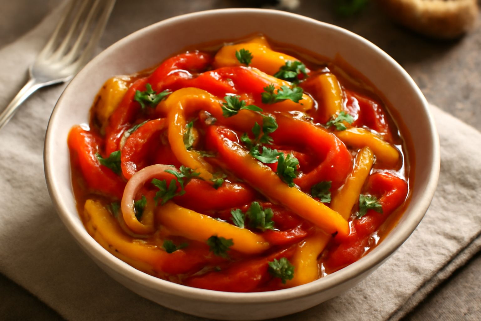 Peperoni in umido freddo