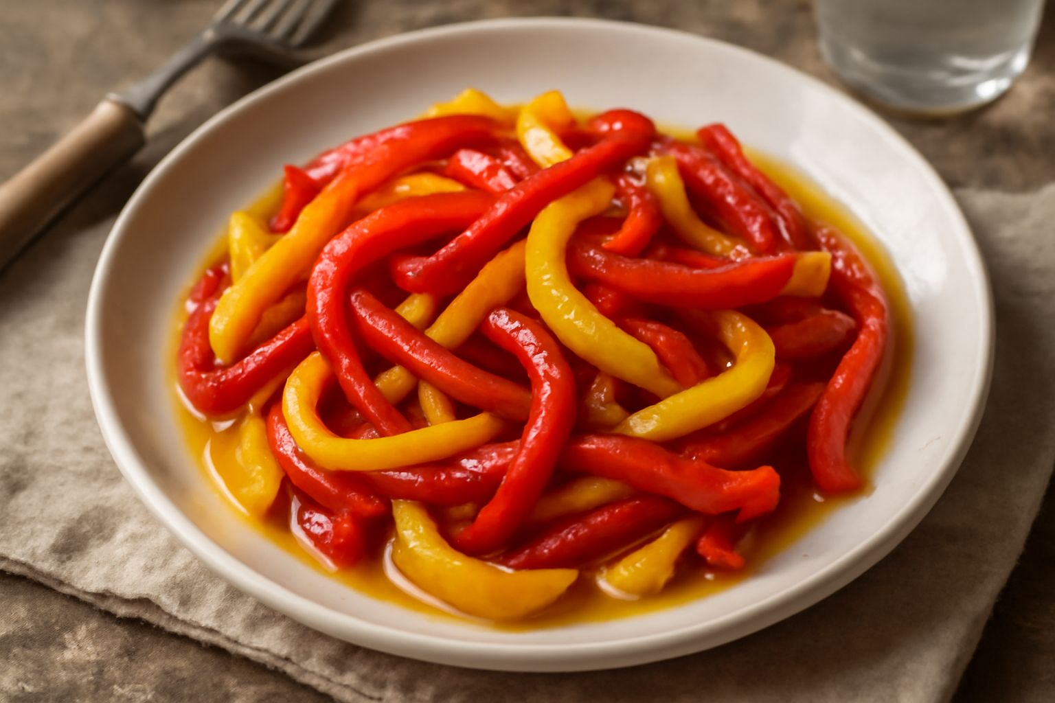 Peperoni trifolati sott'olio