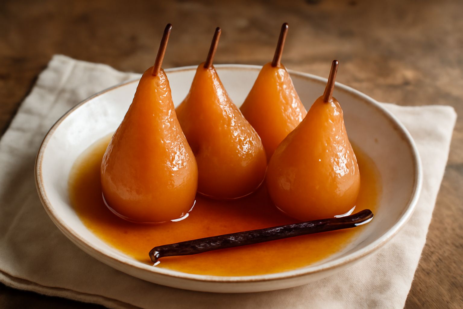 Pere cotte in sciroppo