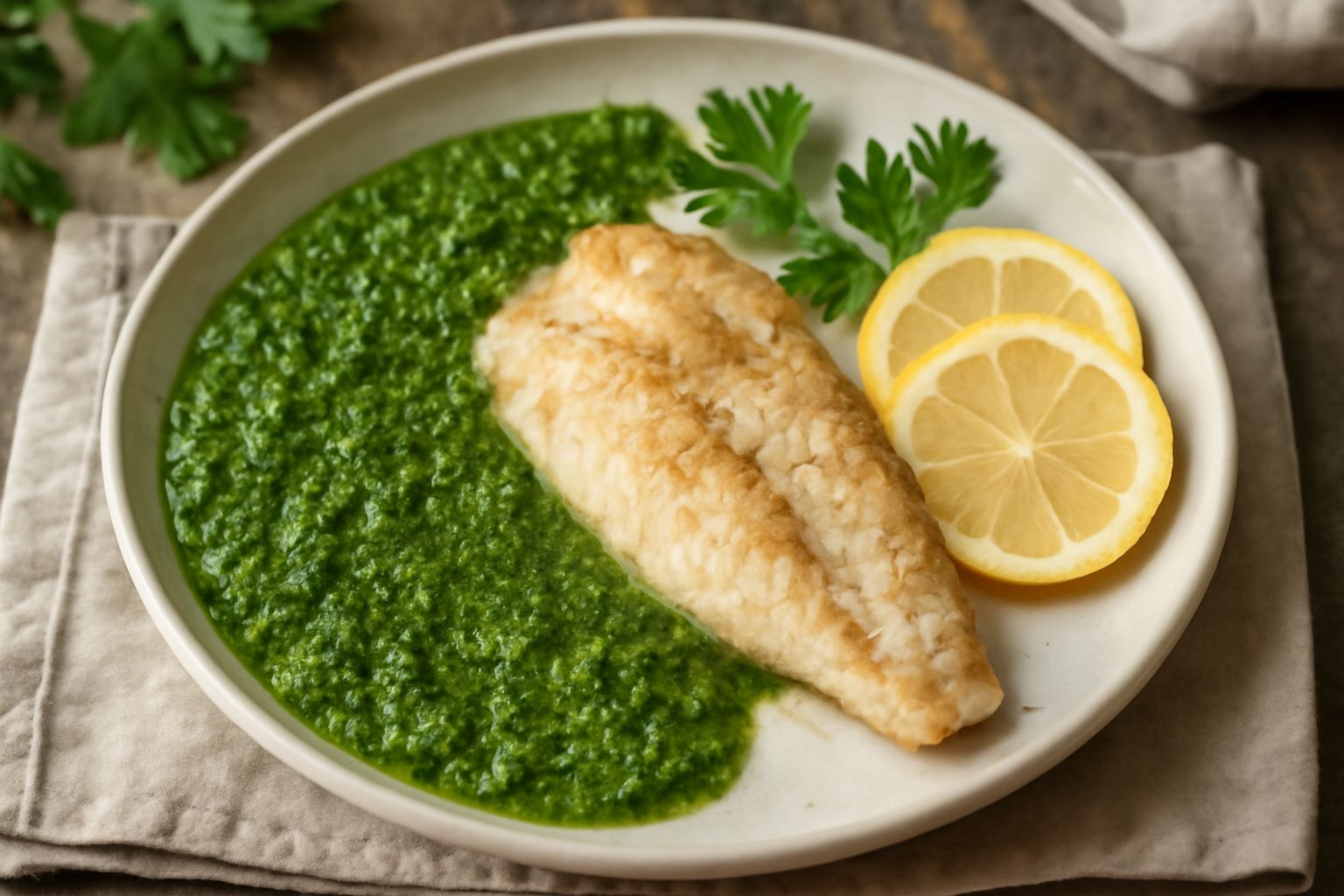 Persico in salsa verde