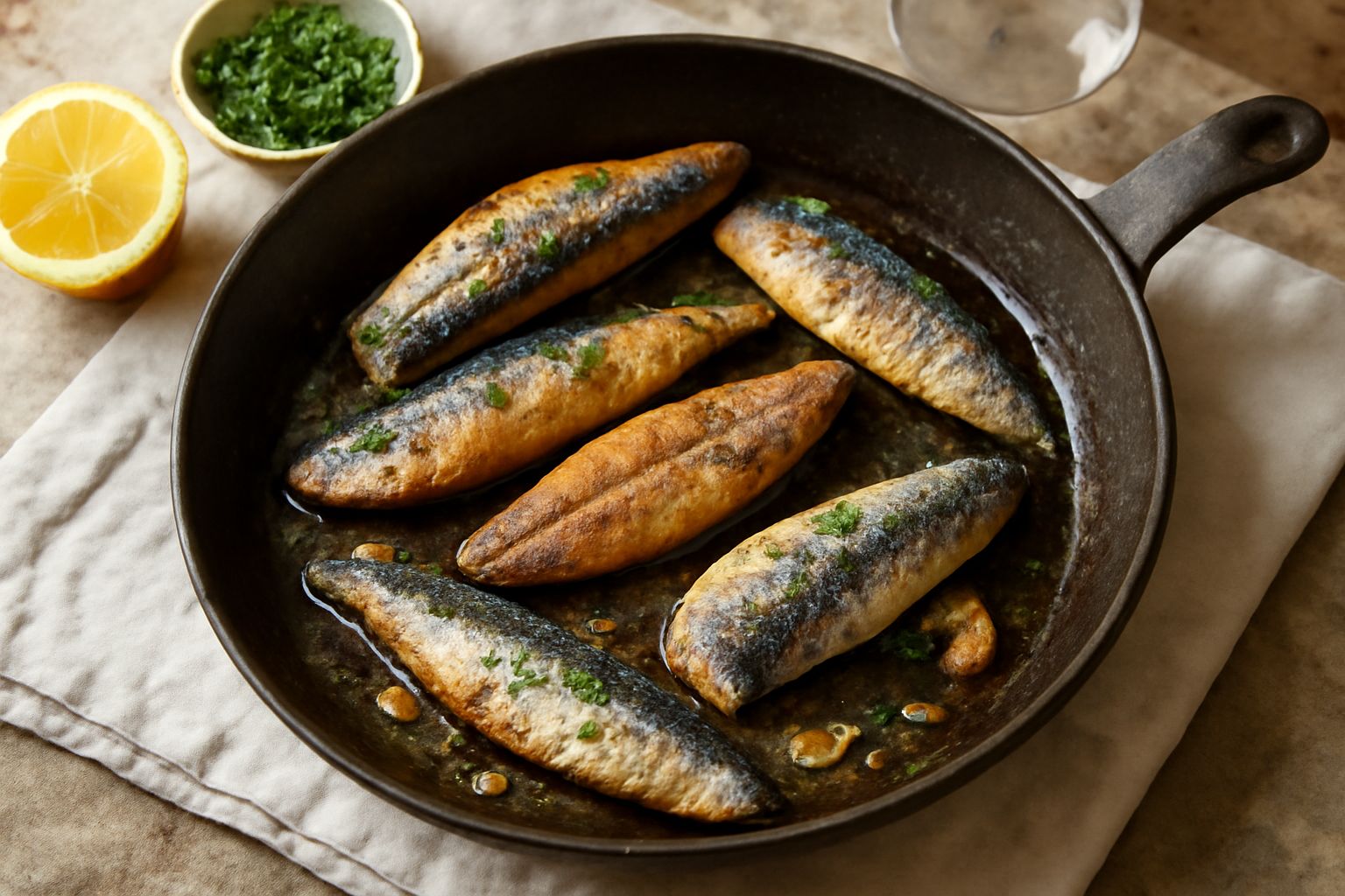 Pesce azzurro in padella