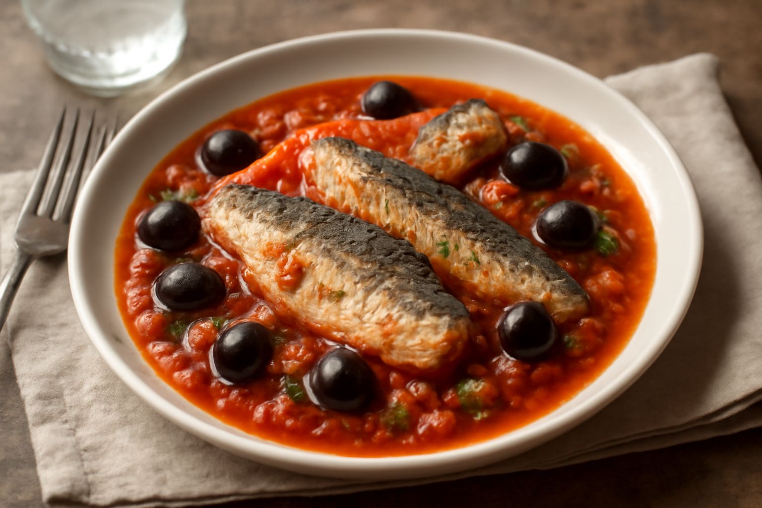 Pesce azzurro in umido
