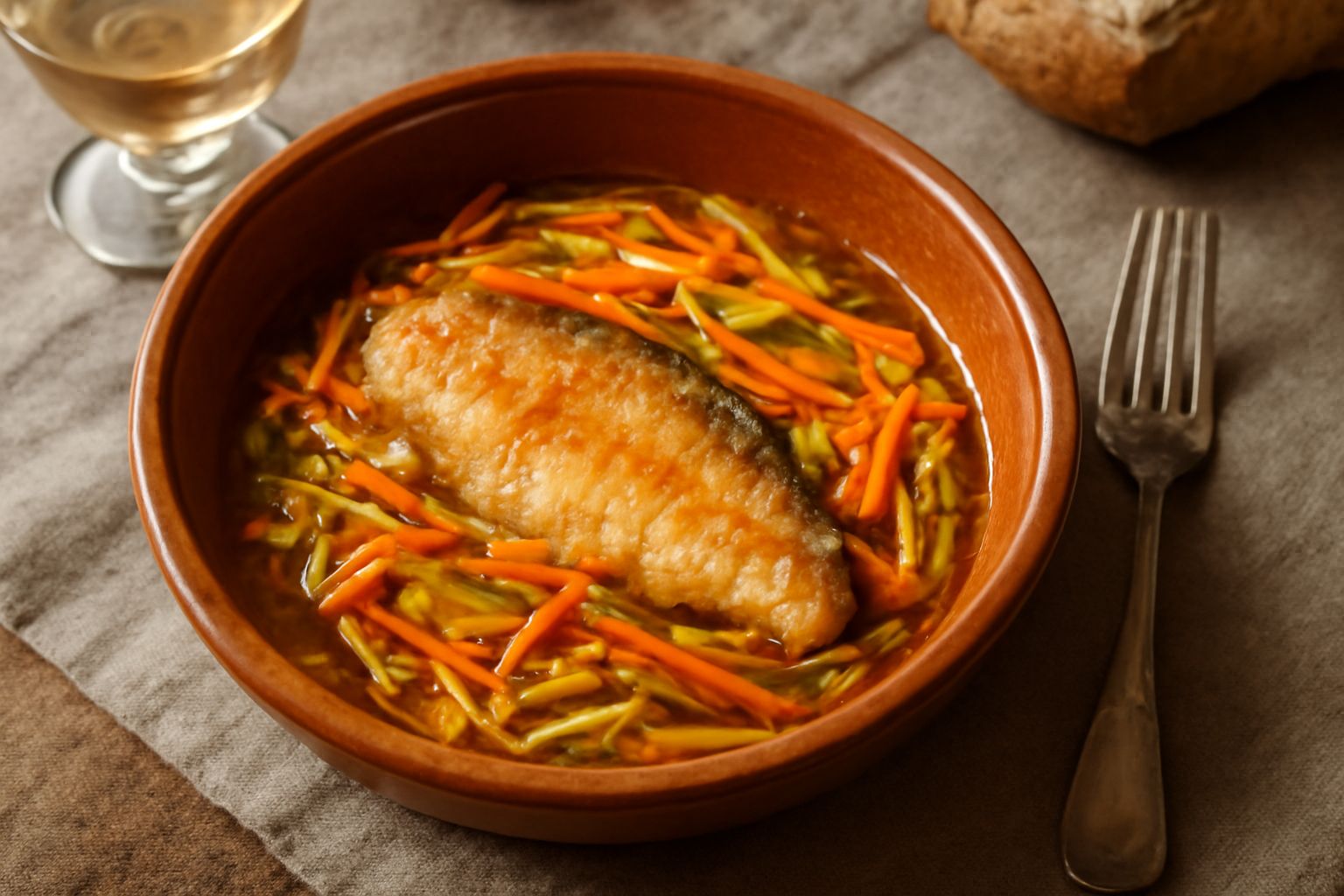 Pesce di acqua dolce alla piemontese