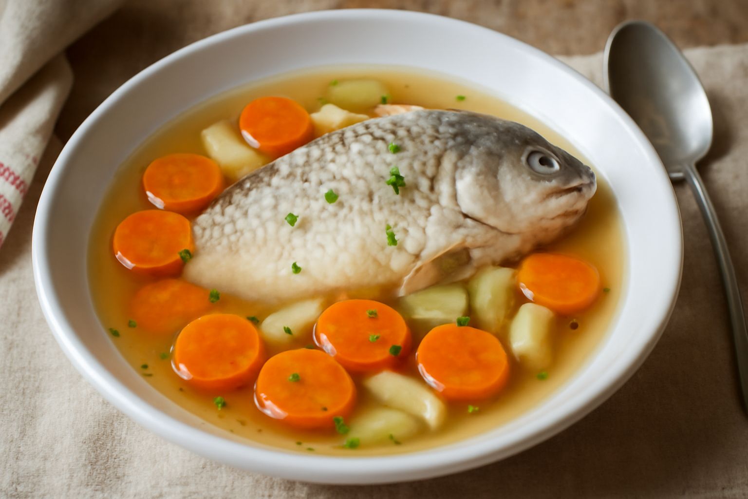 Pesce gatto in brodo