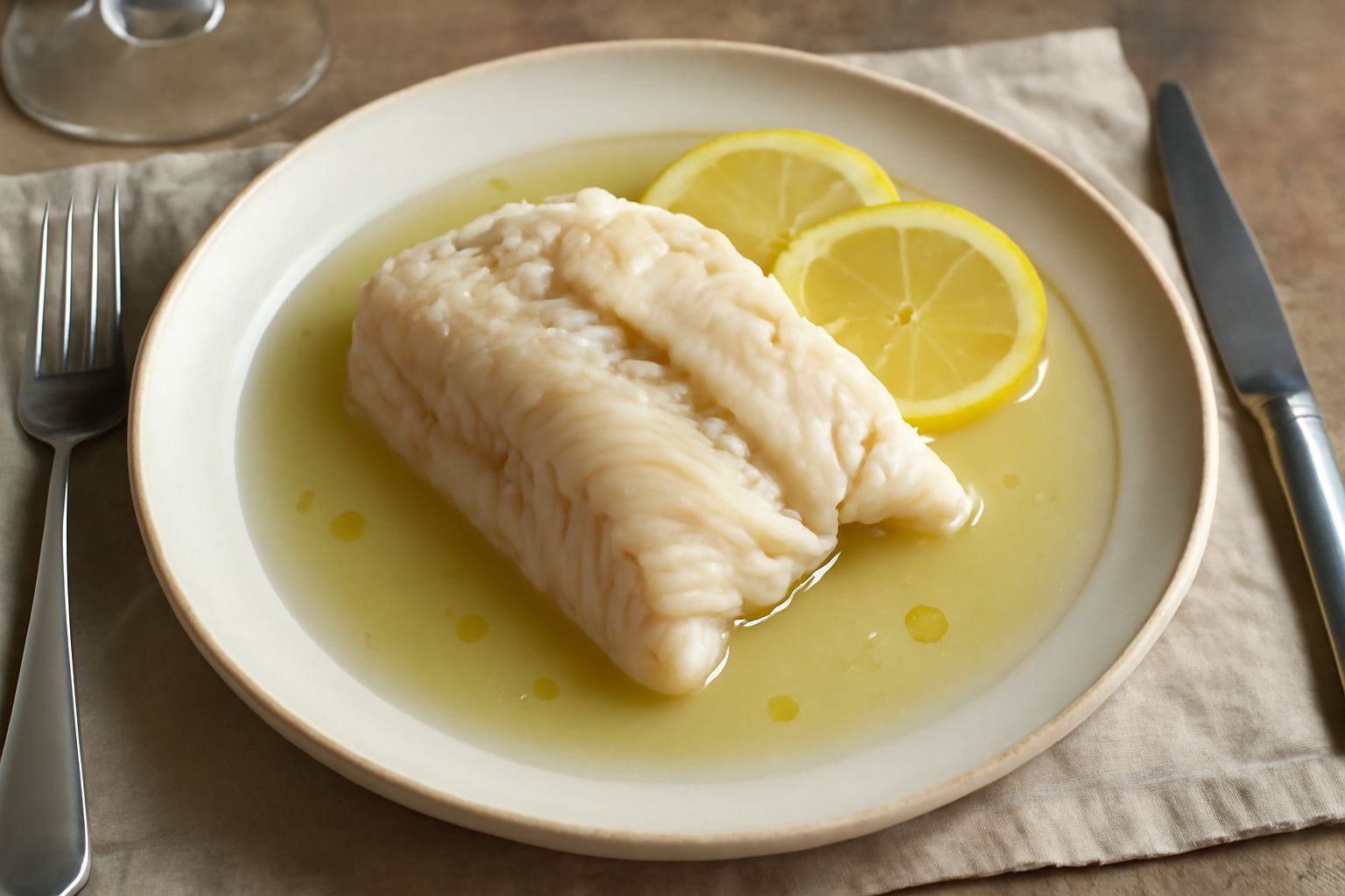 Pesce in bianco