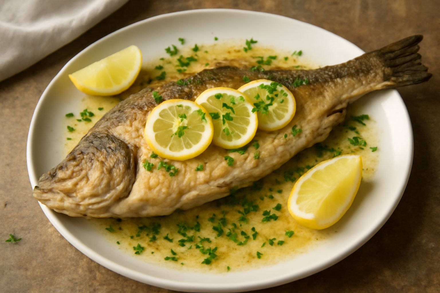 Pesce persico alla mugnaia