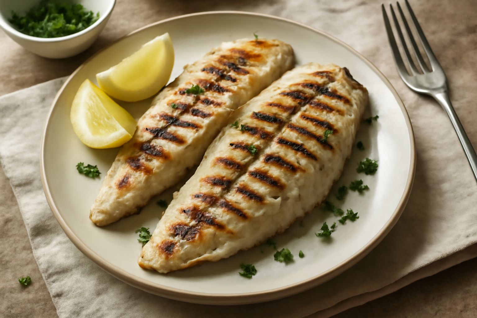 Pesce persico alla piastra