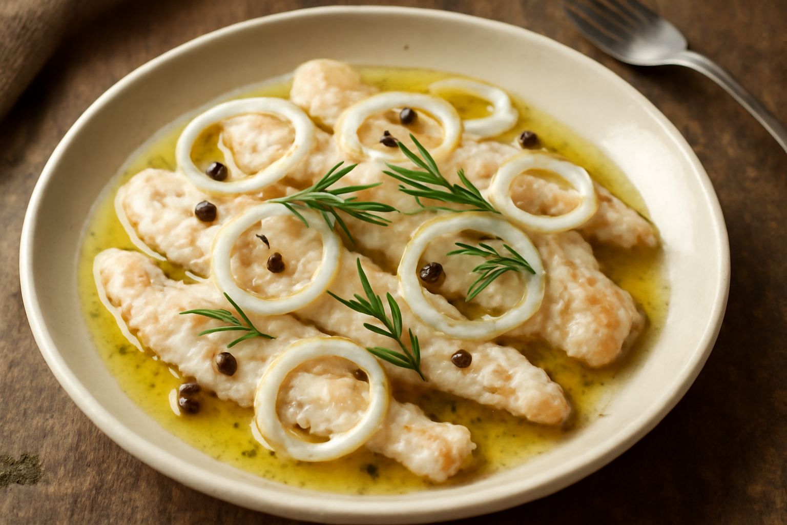 Pesce persico alla vicentina freddo