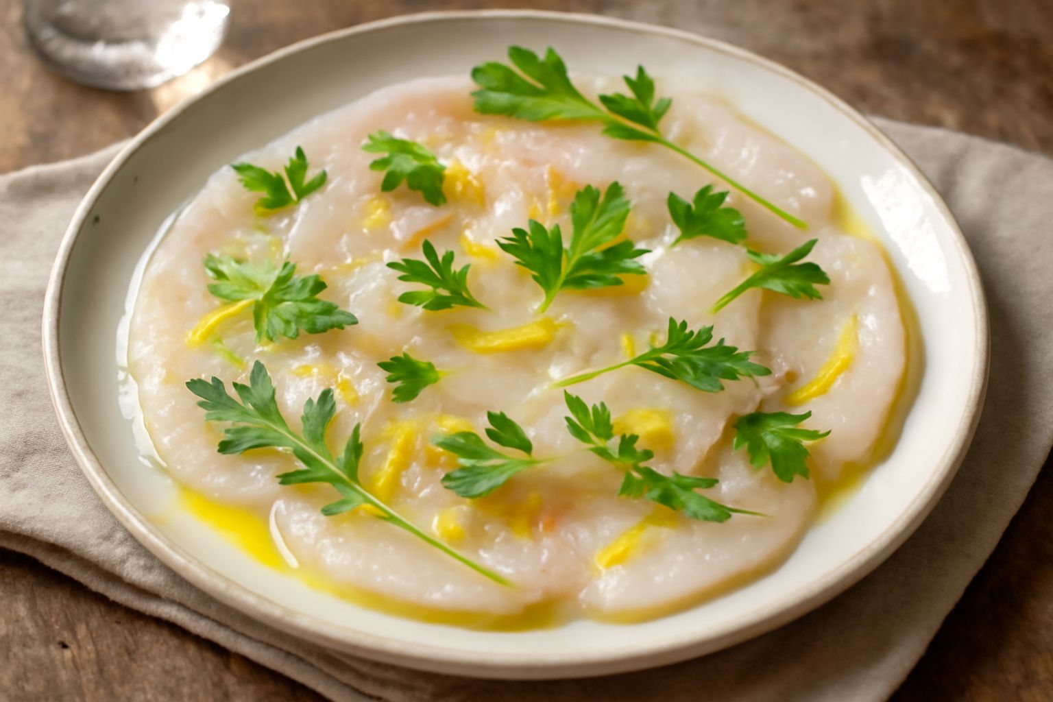 Pesce spada crudo marinato