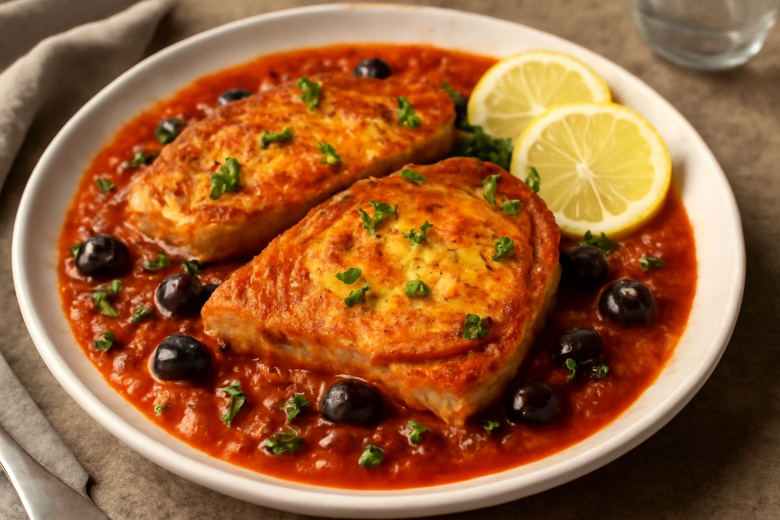 Pesce spada in salsa