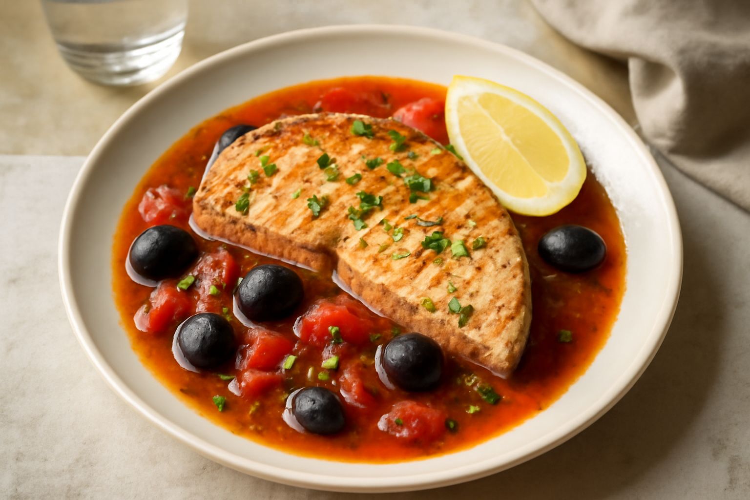 Pesce spada in umido