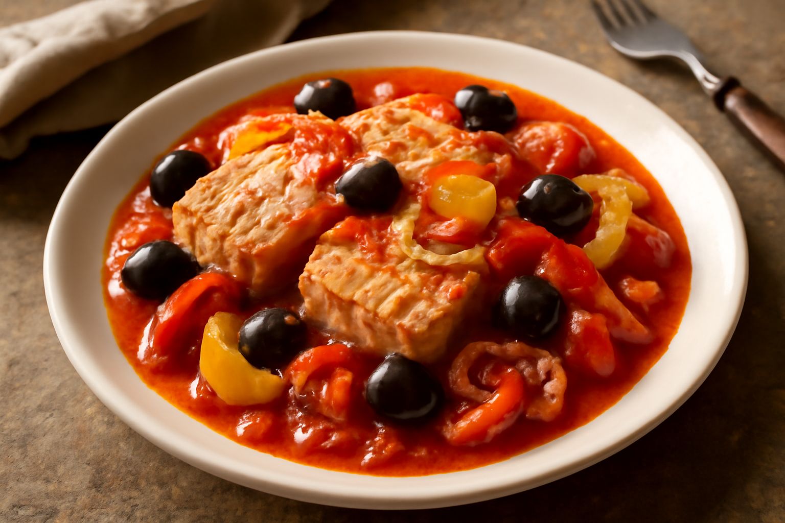 Pesce stocco alla calabrese