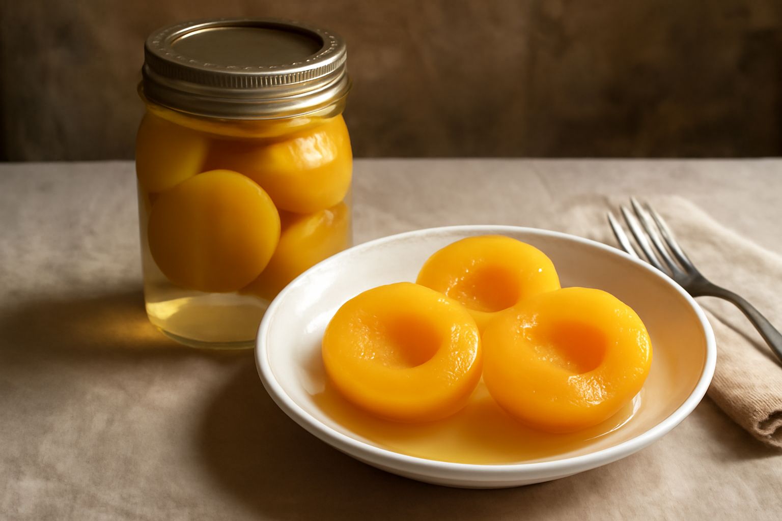Pesche in sciroppo