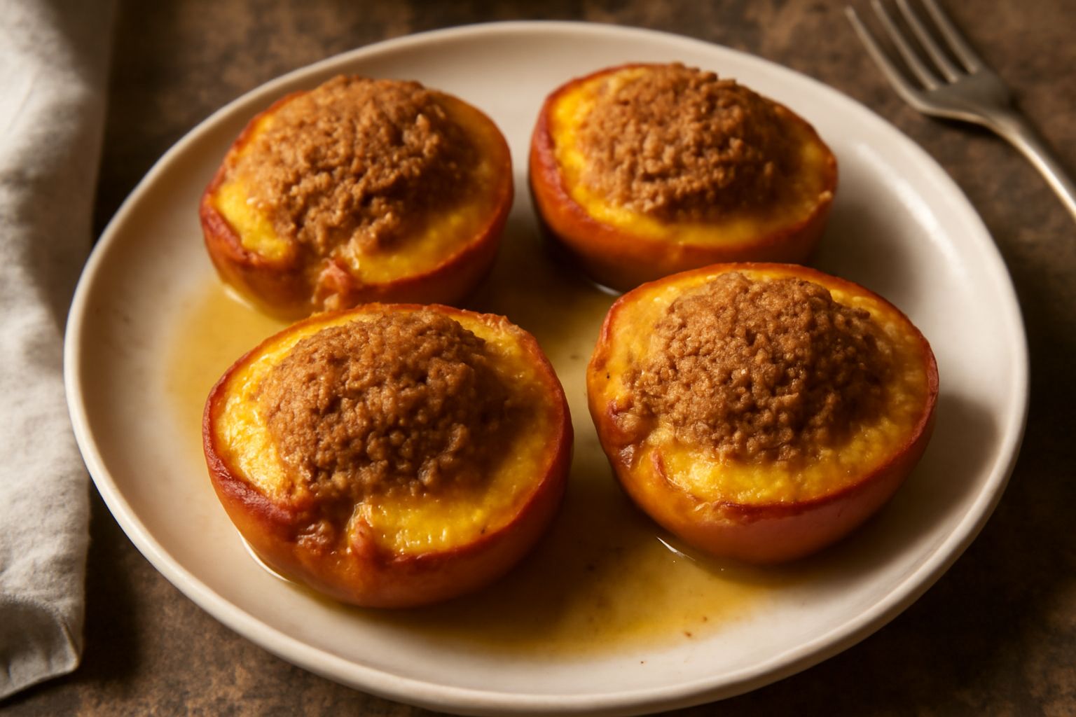 Pesche ripiene di amaretti