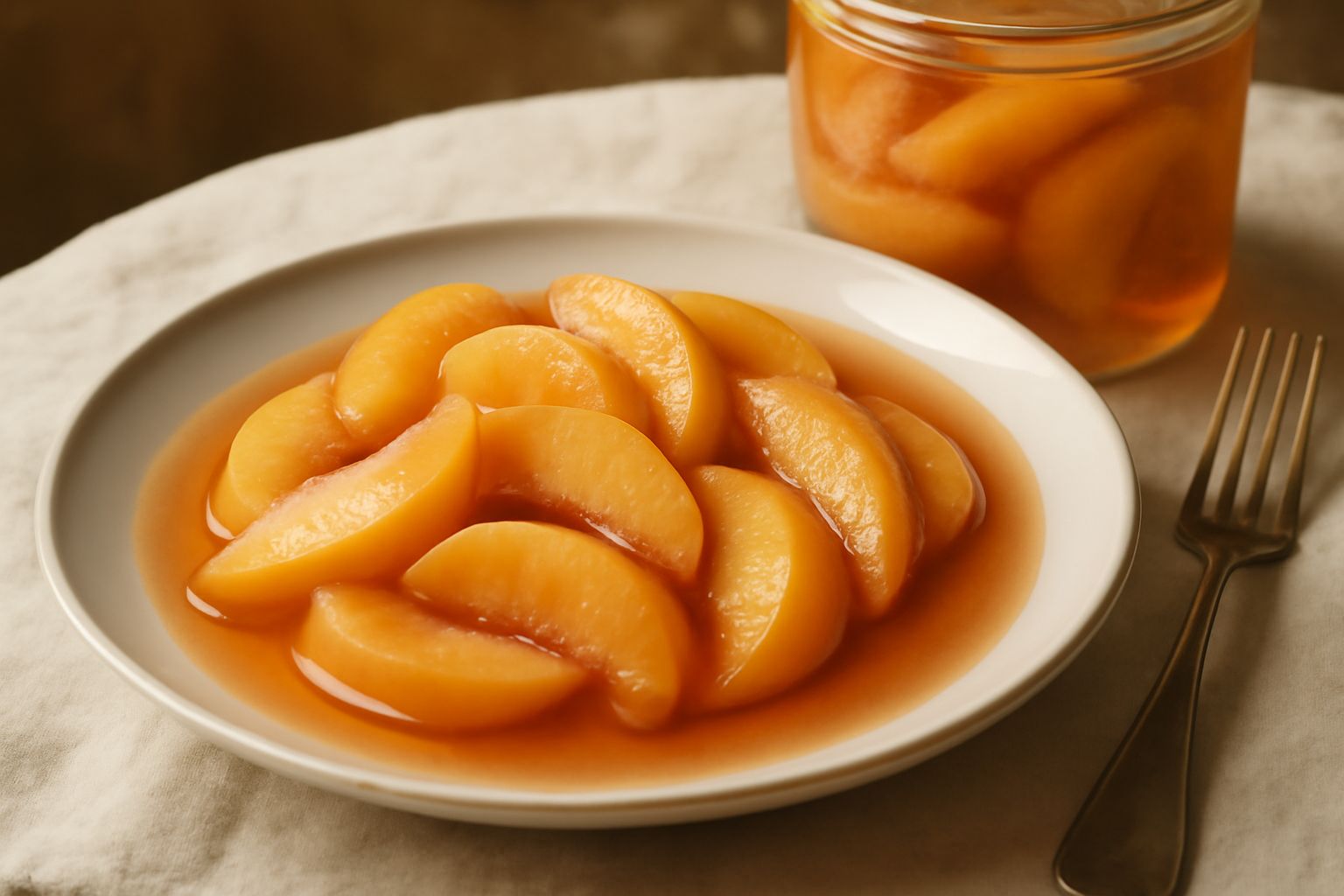 Pesche sotto sciroppo