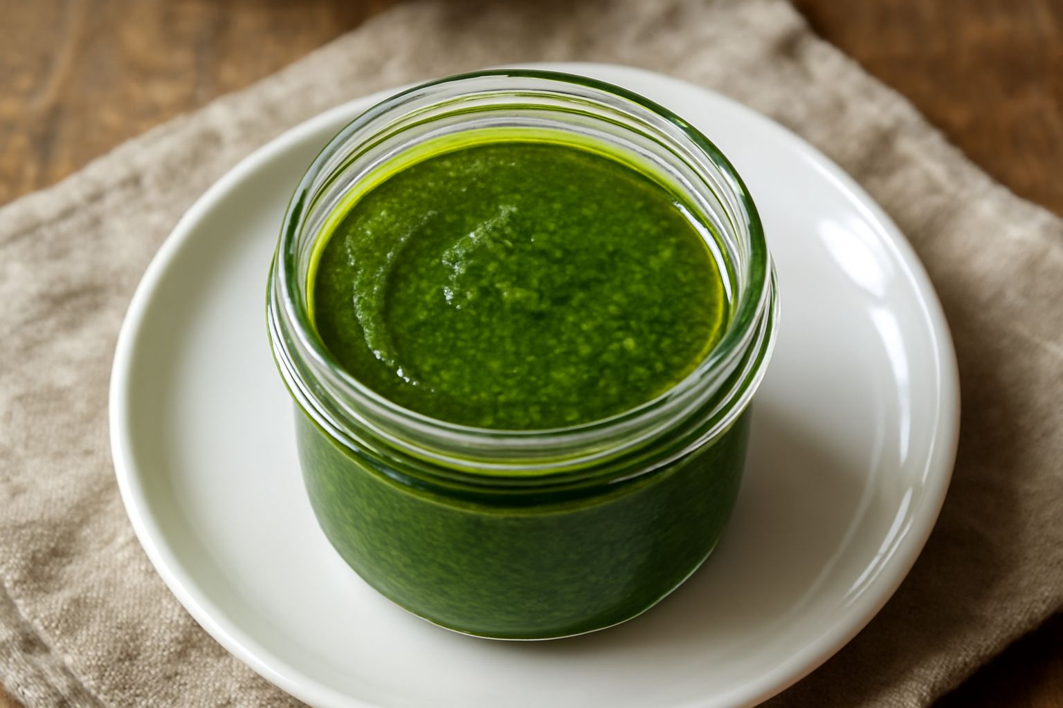 Pesto conservato in olio