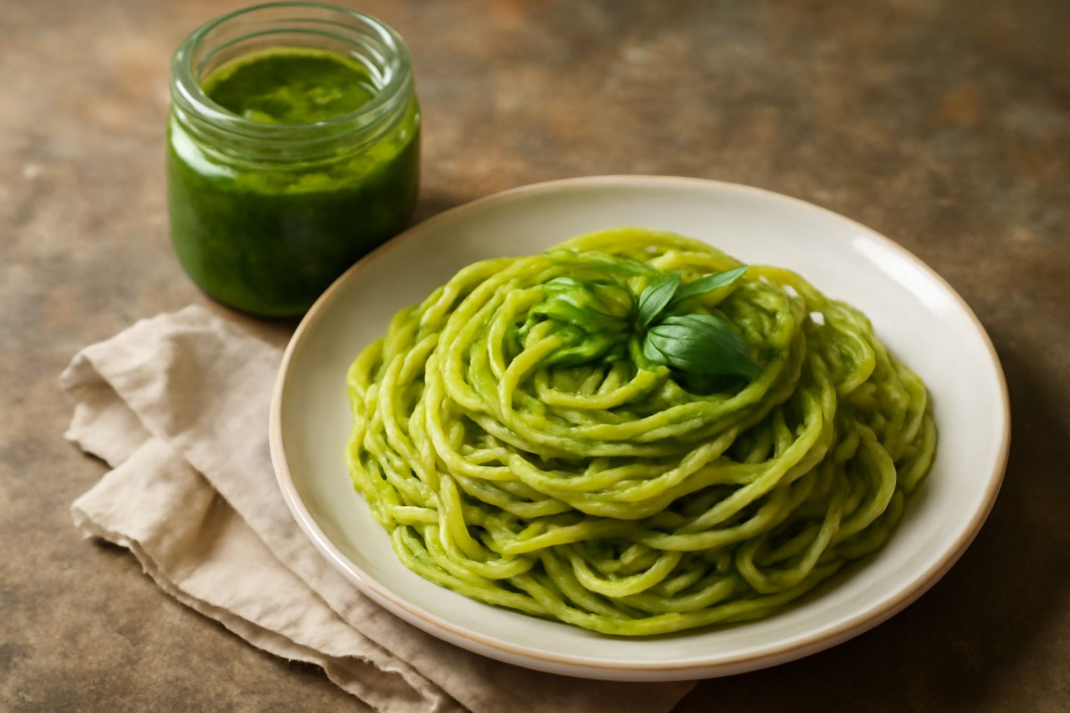Pesto di basilico conservato