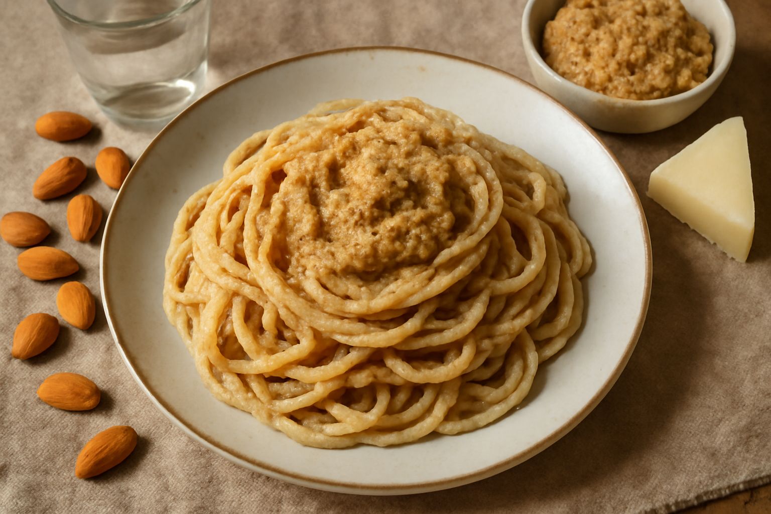 Pesto di mandorle e pecorino